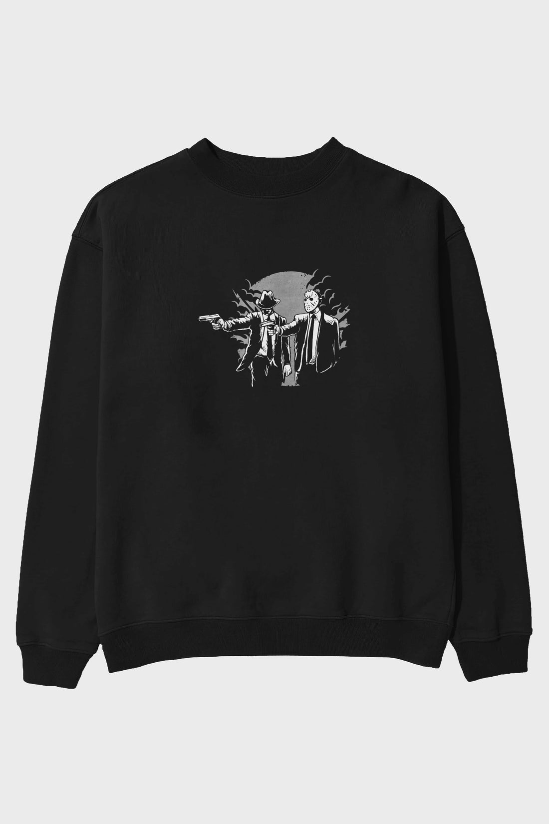 Pulp Killer Ön Baskılı Oversize Sweatshirt Erkek Kadın Unisex