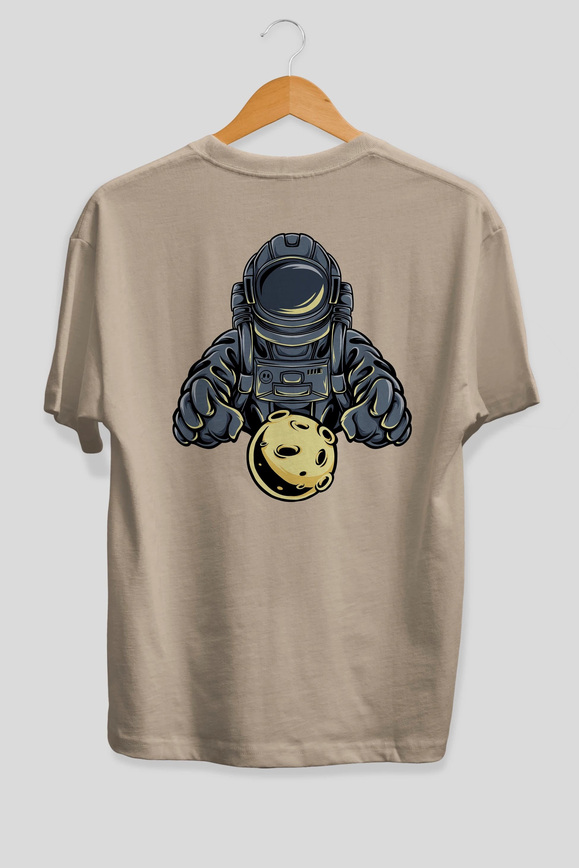 Astromoon tshirt Arka Baskılı Oversize t-shirt Erkek Kadın Unisex
