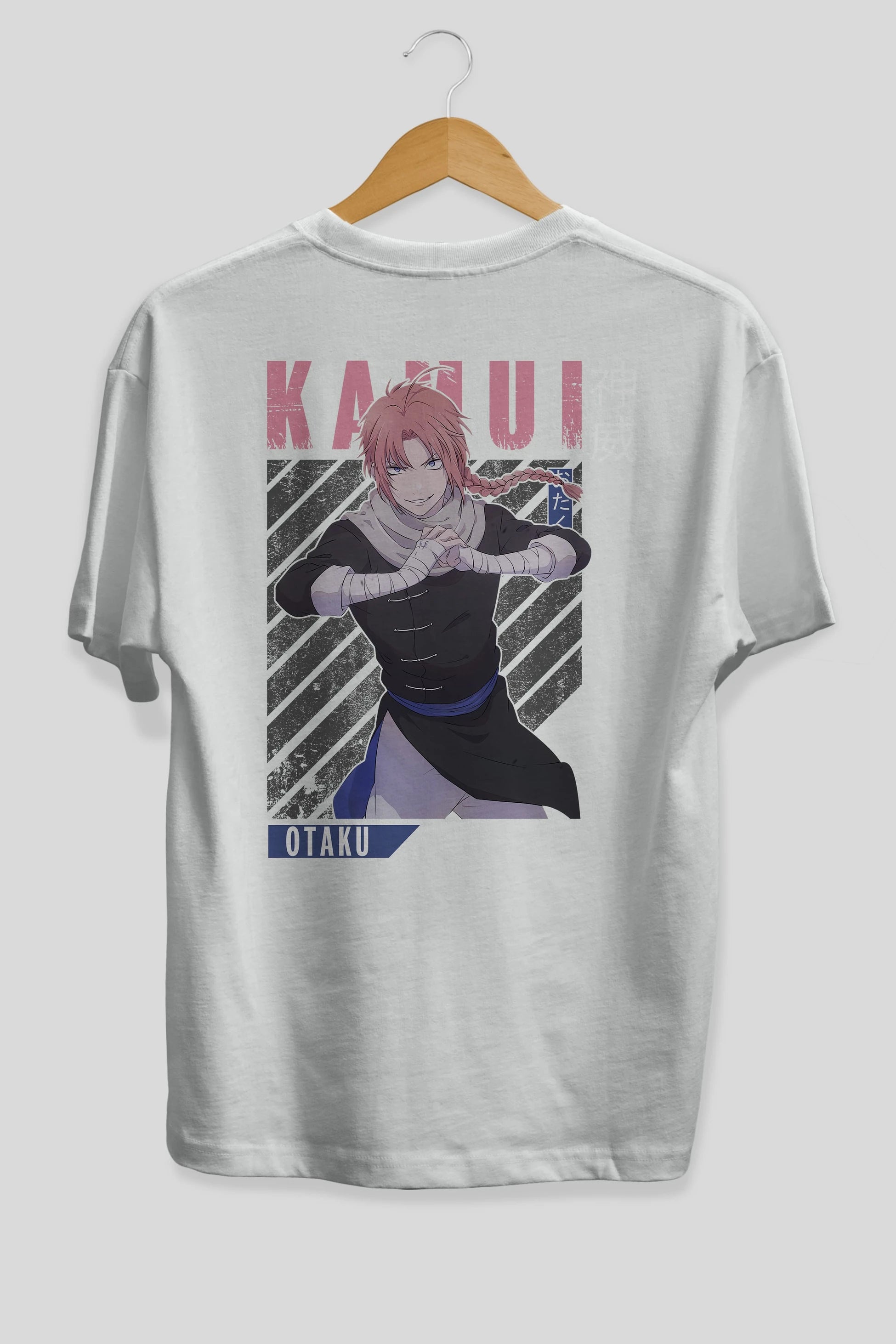 Kamui GINTAMA Anime Arka Baskılı Oversize t-shirt Erkek Kadın Unisex
