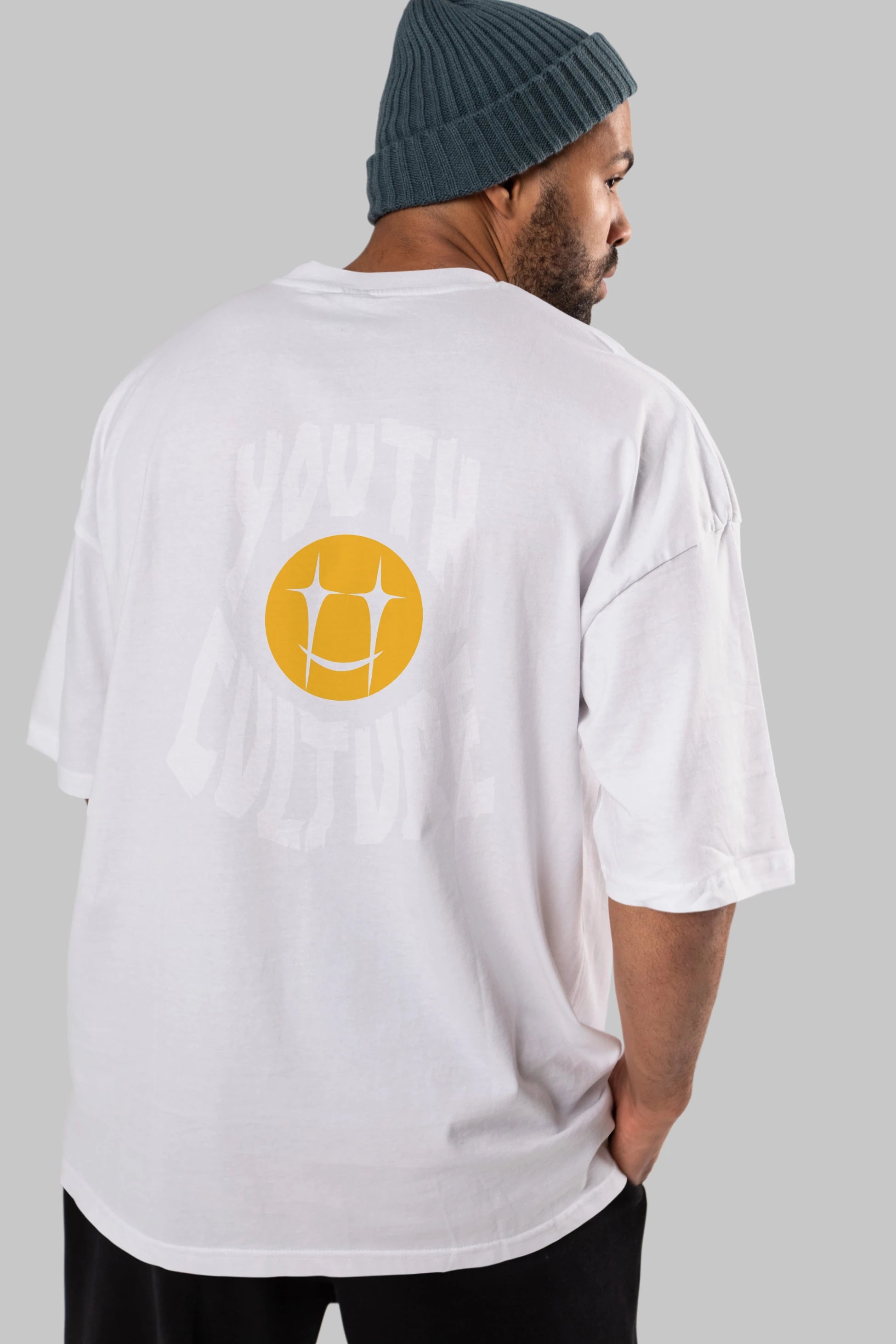 Youth Culture Arka Baskılı Oversize t-shirt Erkek Kadın Unisex