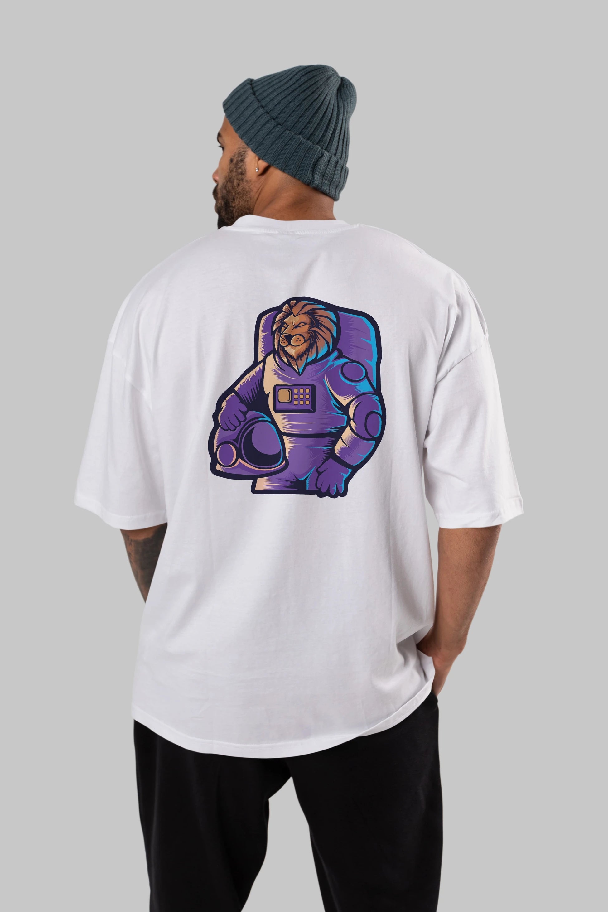 Astroking Arka Baskılı Oversize t-shirt Erkek Kadın Unisex