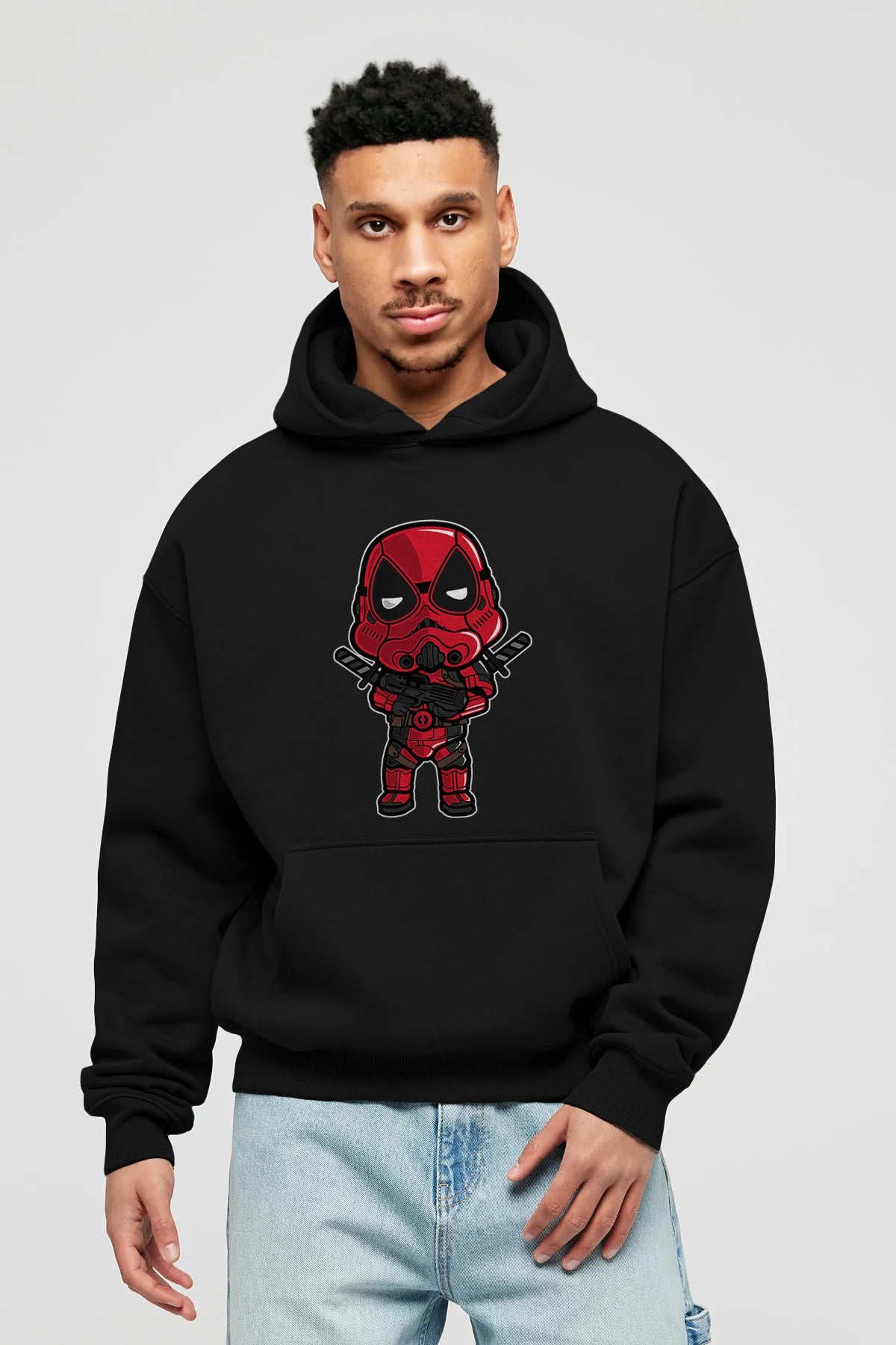 Deadpool (22) Ön Baskılı Hoodie Oversize Kapüşonlu Sweatshirt Erkek Kadın Unisex