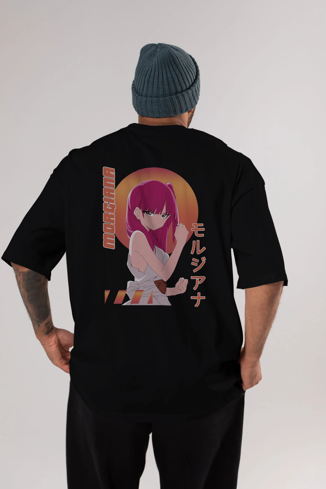 Morgiana 5 Anime Arka Baskılı Oversize t-shirt Erkek Kadın Unisex