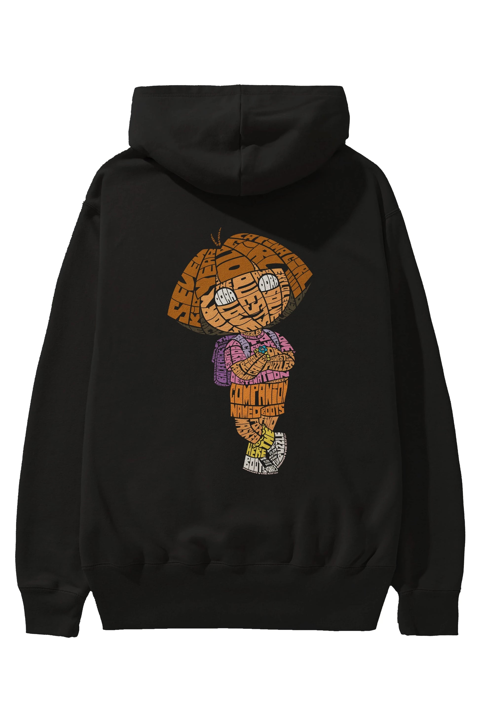 Dora Arka Baskılı Hoodie Oversize Kapüşonlu Sweatshirt Erkek Kadın Unisex