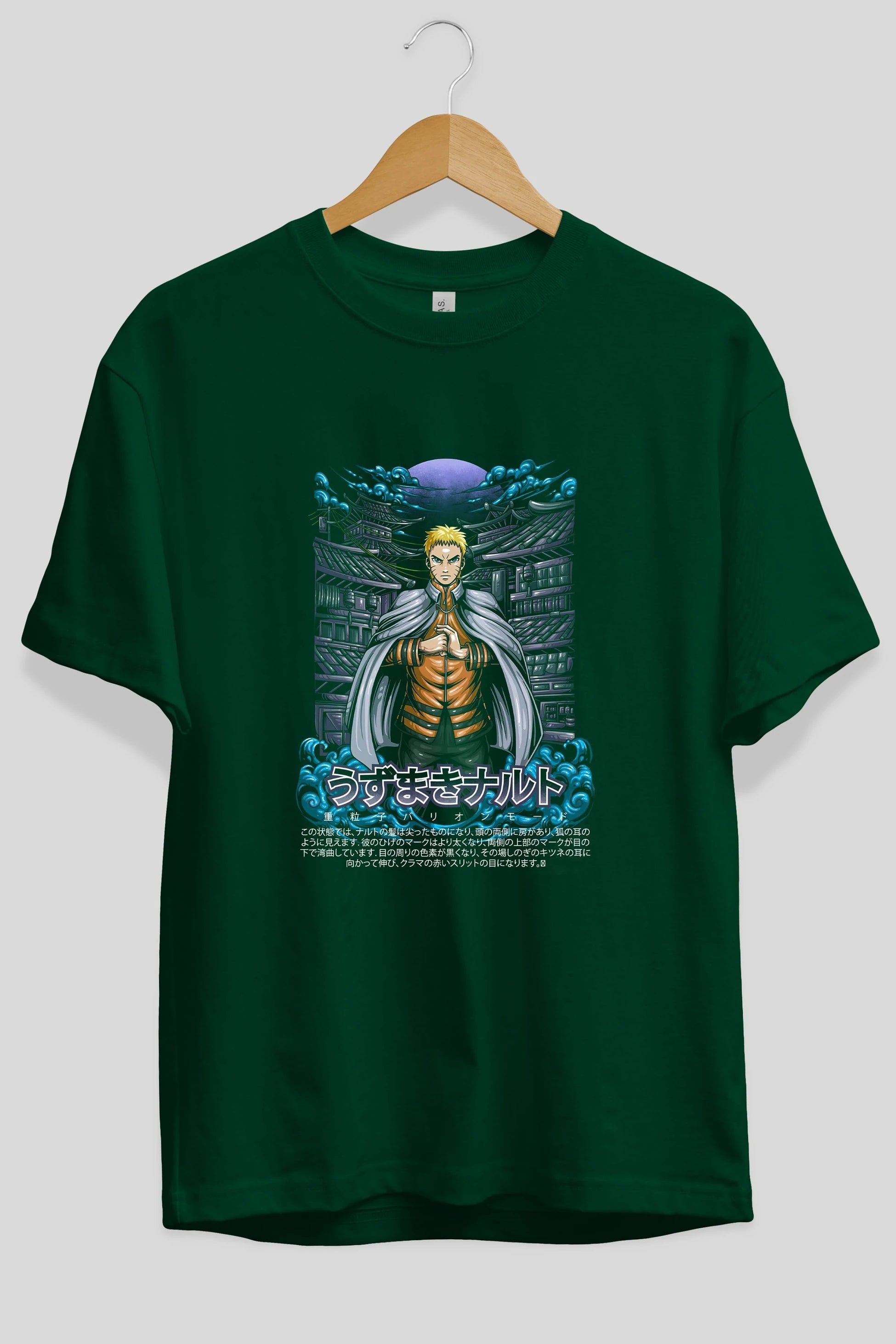 NARUTO (8) Anime Ön Baskılı Oversize t-shirt %100 pamuk Erkek Kadın Unisex