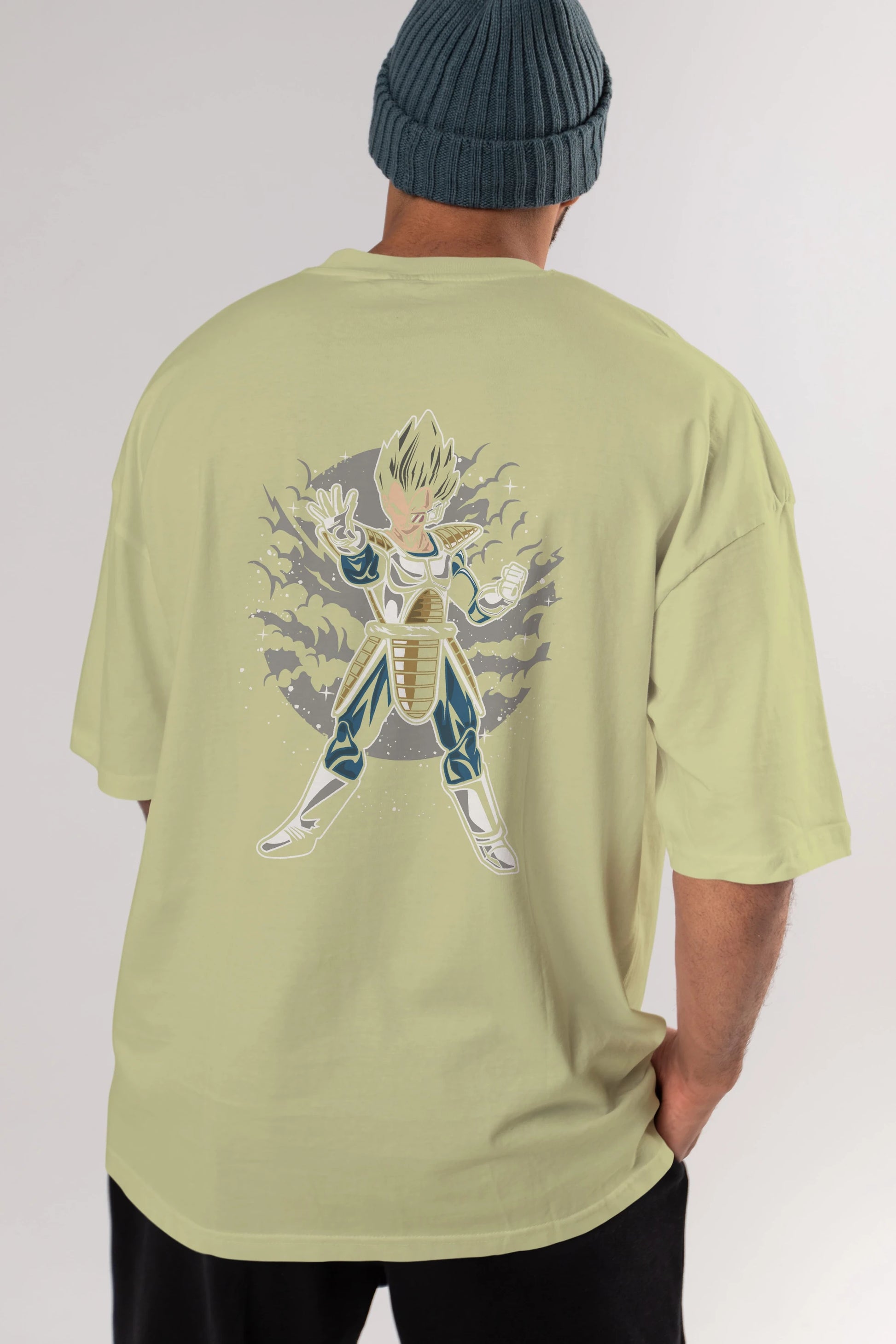 VEGETA Arka Baskılı Oversize t-shirt Erkek Kadın Unisex %100 Pamuk