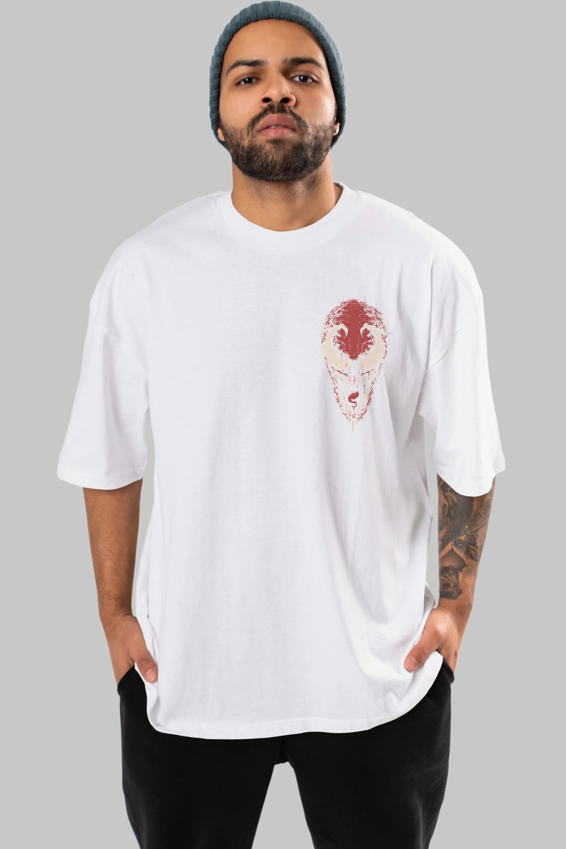 Venom (12) Ön Sol Baskılı Oversize t-shirt Erkek Kadın Unisex %100 Pamuk Bisiklet Yaka tişort