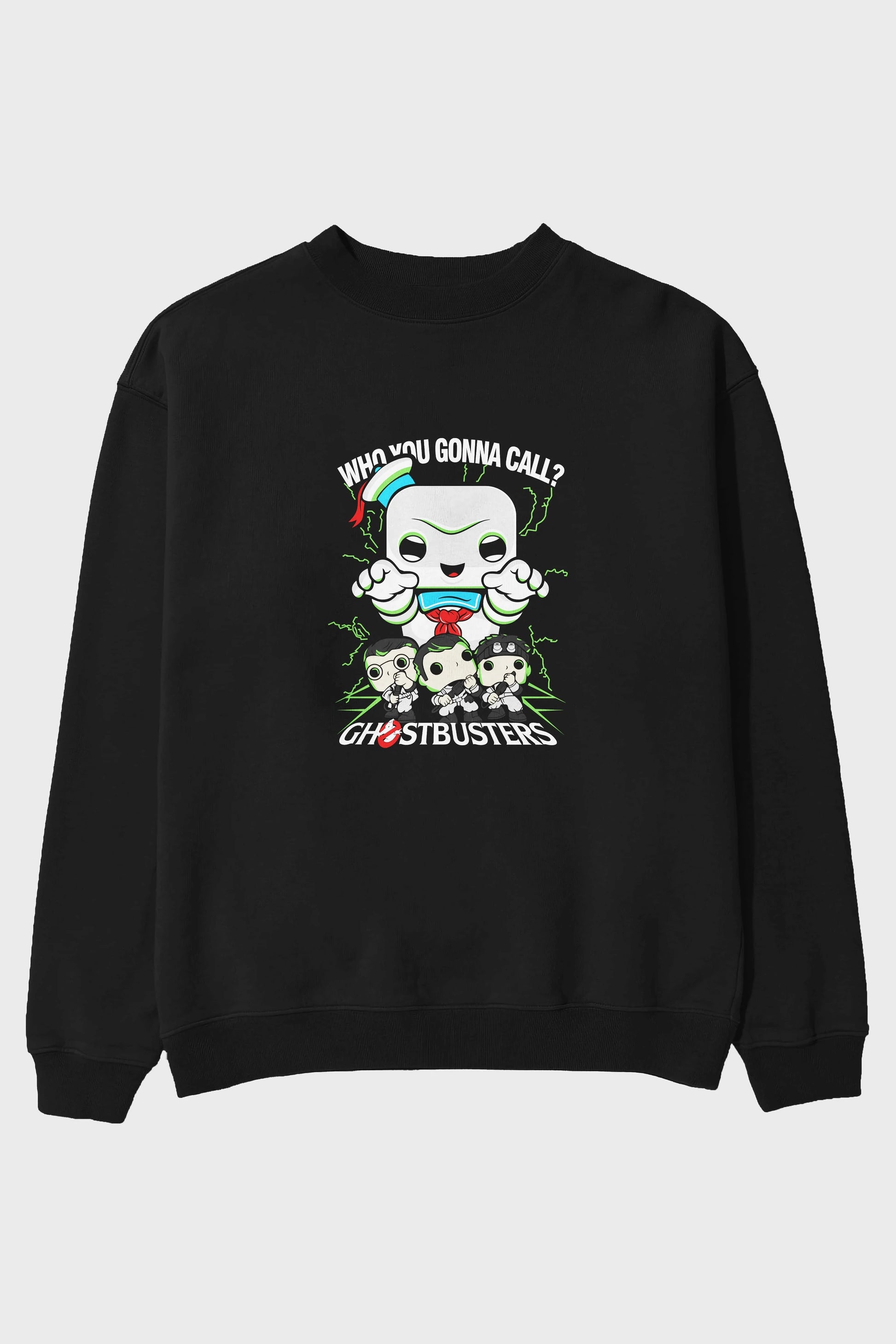 Ghostbusters Ön Baskılı Oversize Sweatshirt Erkek Kadın Unisex