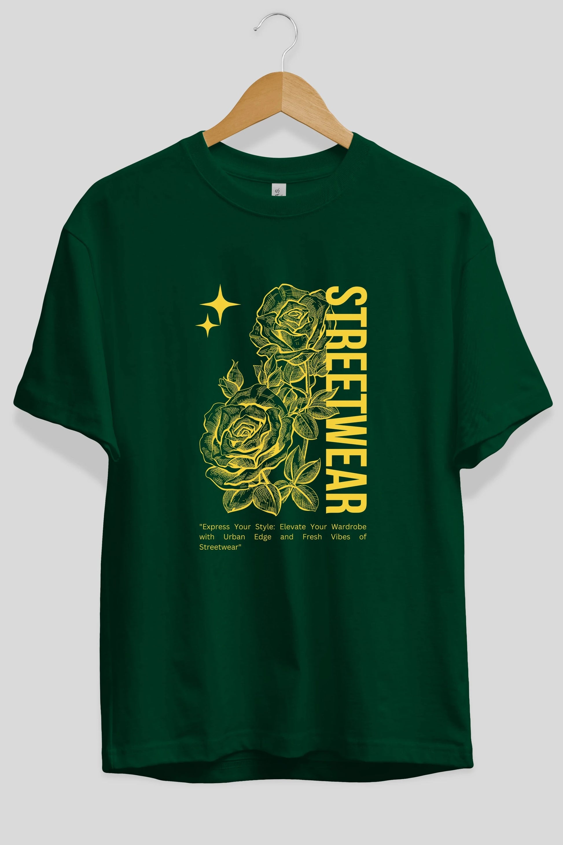Minimalist Streetwear Ön Baskılı Oversize t-shirt Erkek Kadın Unisex