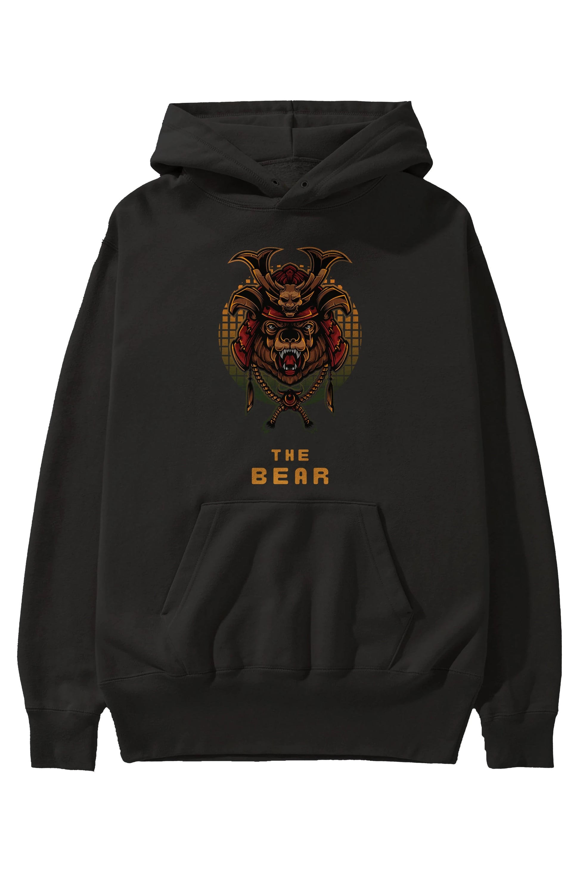 The Bear 2 Ön Baskılı Oversize Hoodie Kapüşonlu Sweatshirt Erkek Kadın Unisex