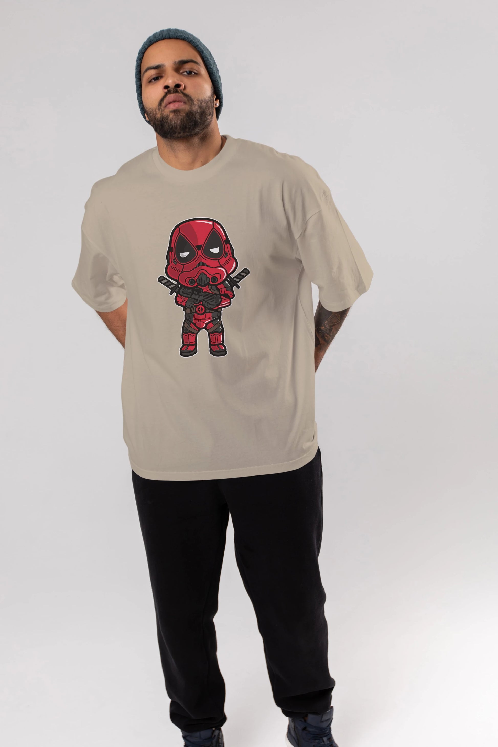 Deadpool (22) Ön Baskılı Oversize t-shirt Erkek Kadın Unisex %100 Pamuk Bisiklet Yaka tişort