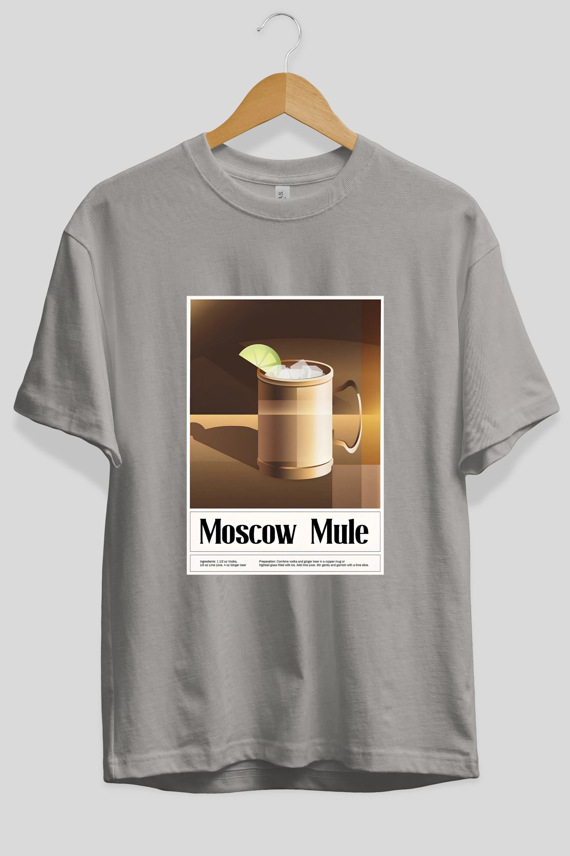 Moscow Mule 3 Ön Baskılı Oversize t-shirt Erkek Kadın Unisex %100 Pamuk Bisiklet Yaka tişort