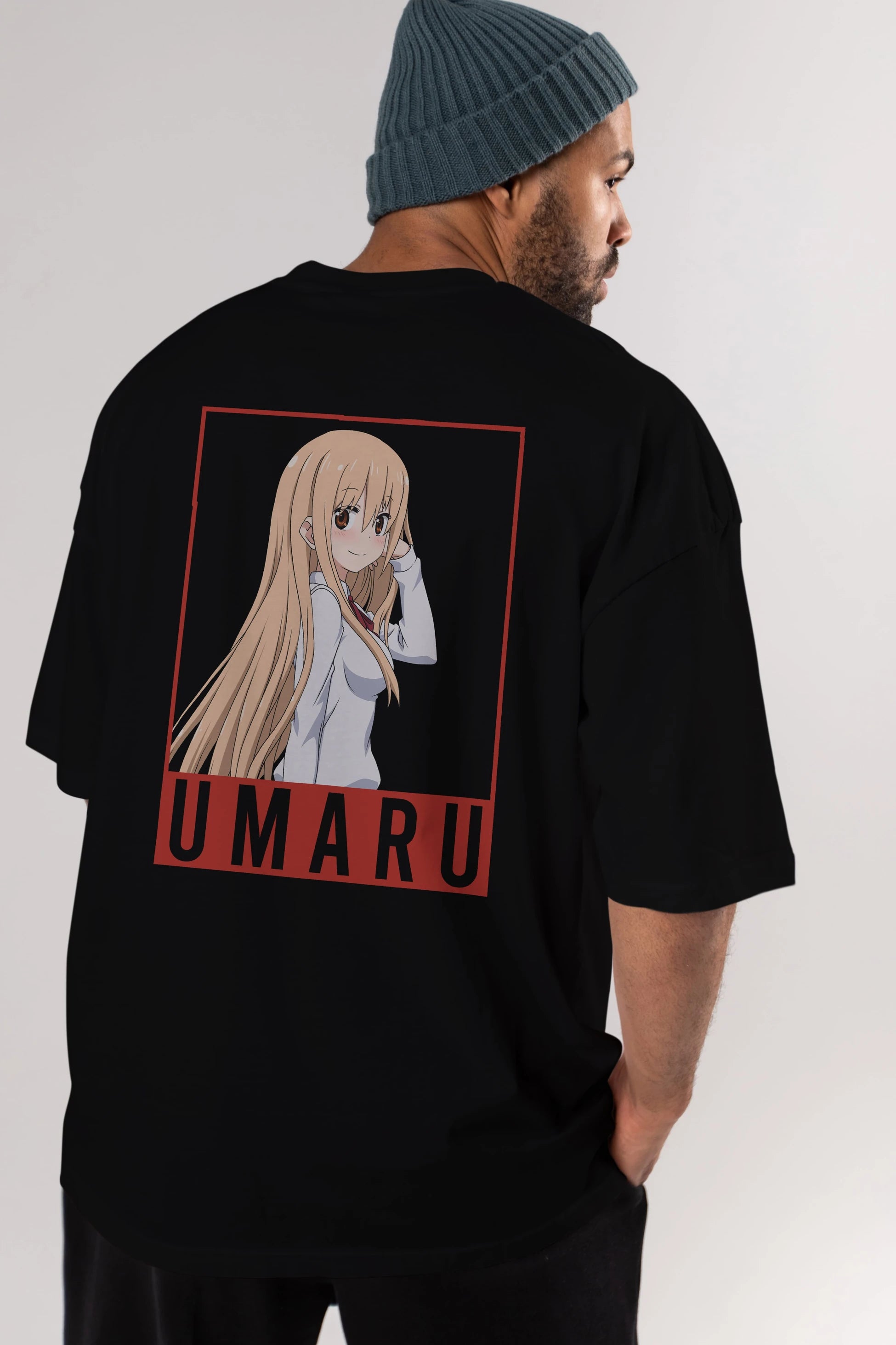Umaru Doma 2 Anime Arka Baskılı Oversize t-shirt Erkek Kadın Unisex