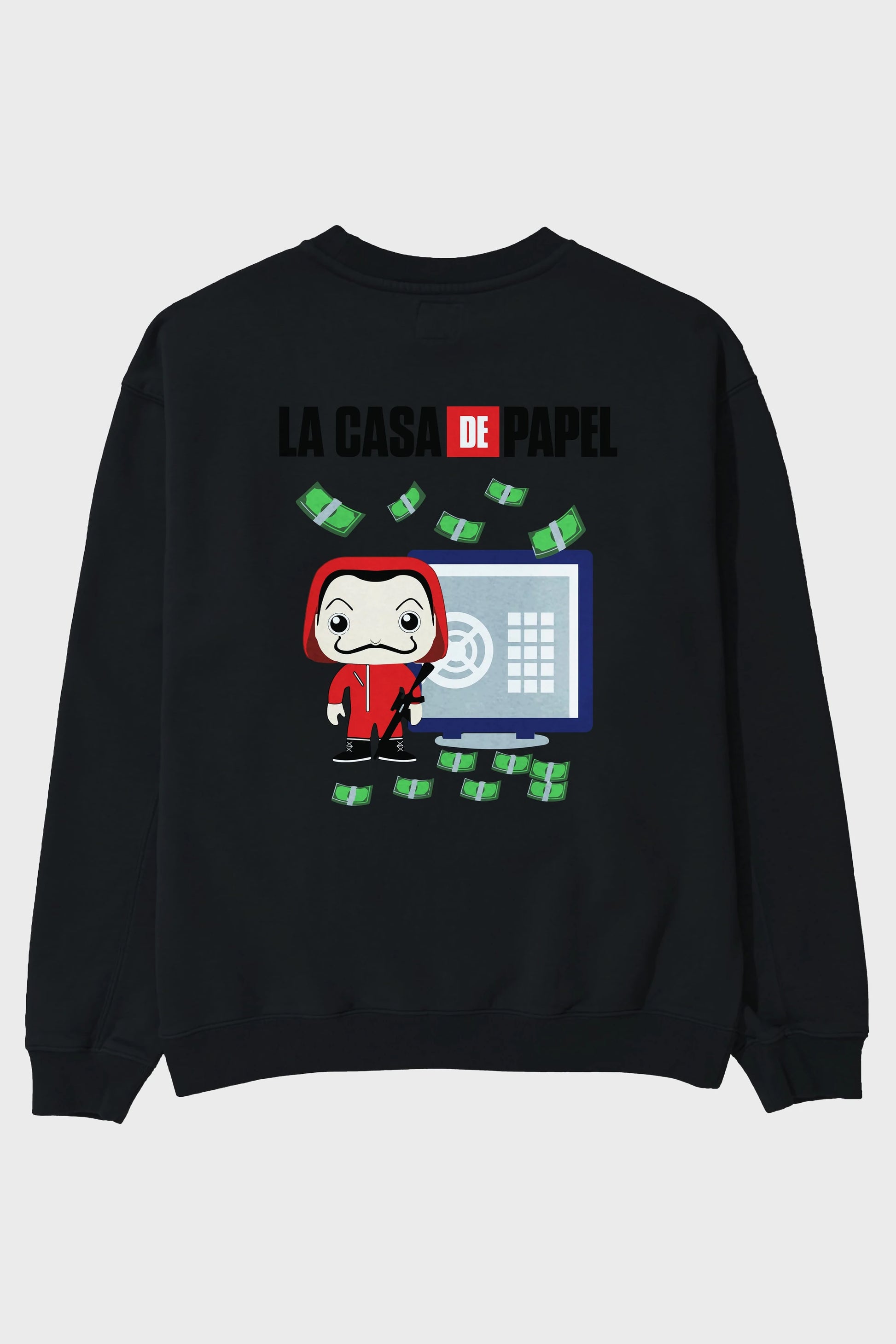 La Casa De Papel (4) Arka Baskılı Oversize Sweatshirt Erkek Kadın Unisex