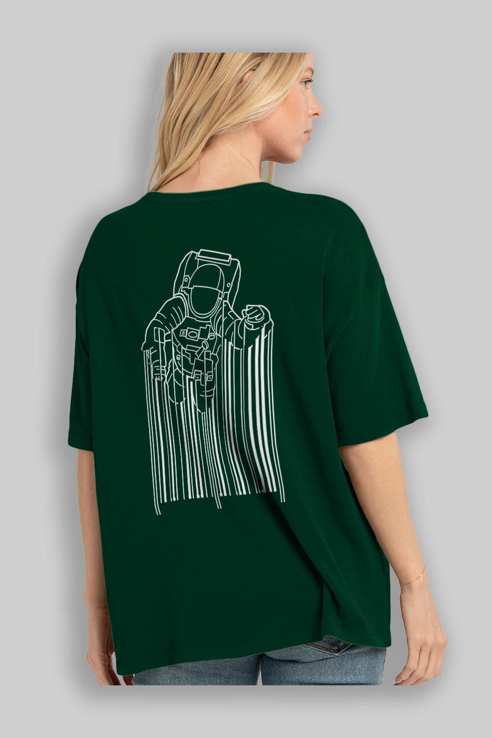 Astrocode Arka Baskılı Oversize t-shirt %100 pamuk Erkek Kadın Unisex