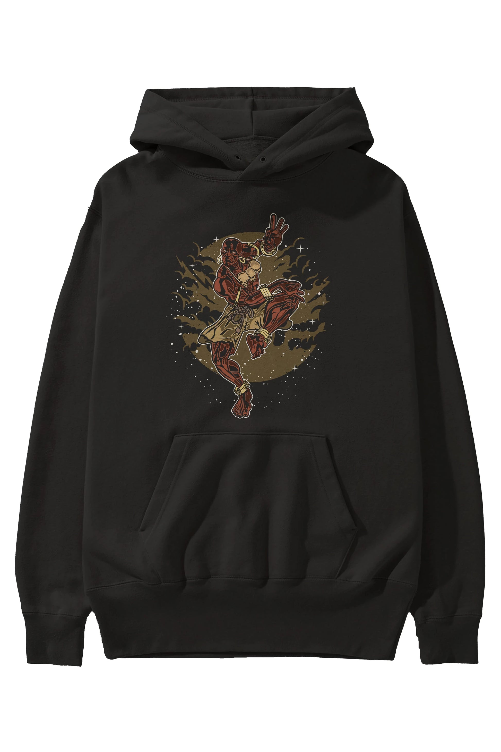 DHALSIM Ön Baskılı Hoodie Oversize Kapüşonlu Sweatshirt Erkek Kadın Unisex