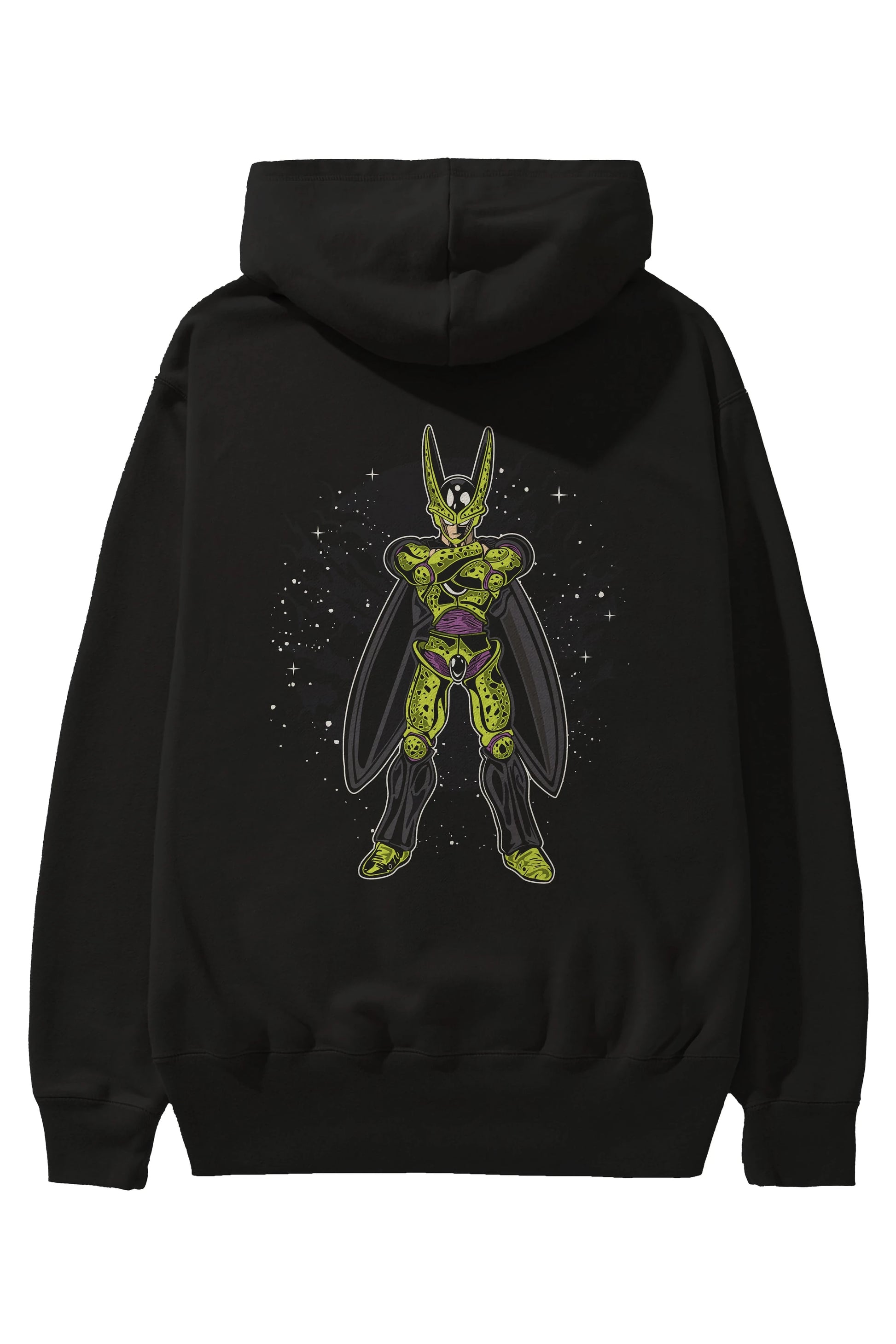 CELL Arka Baskılı Hoodie Oversize Kapüşonlu Sweatshirt Erkek Kadın Unisex