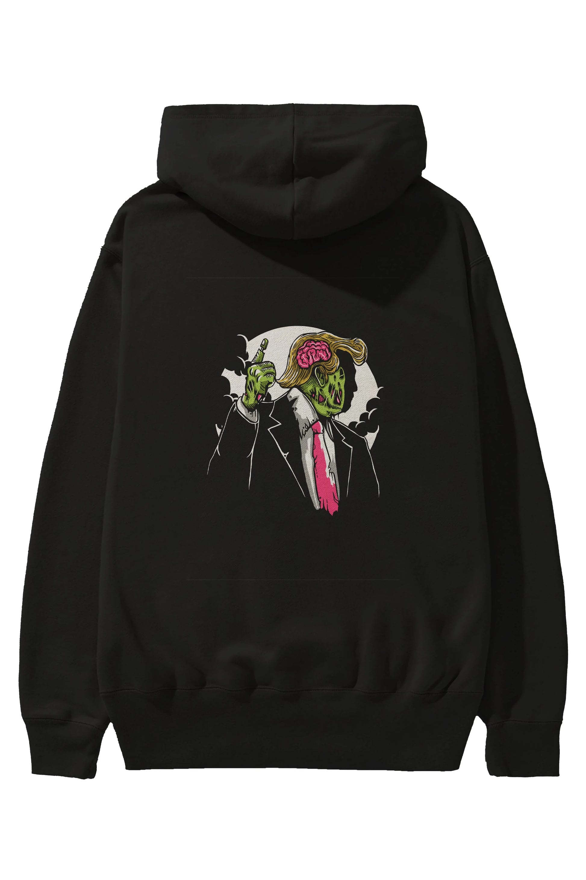 Make Zombie Great Again Arka Baskılı Hoodie Oversize Kapüşonlu Sweatshirt Erkek Kadın Unisex