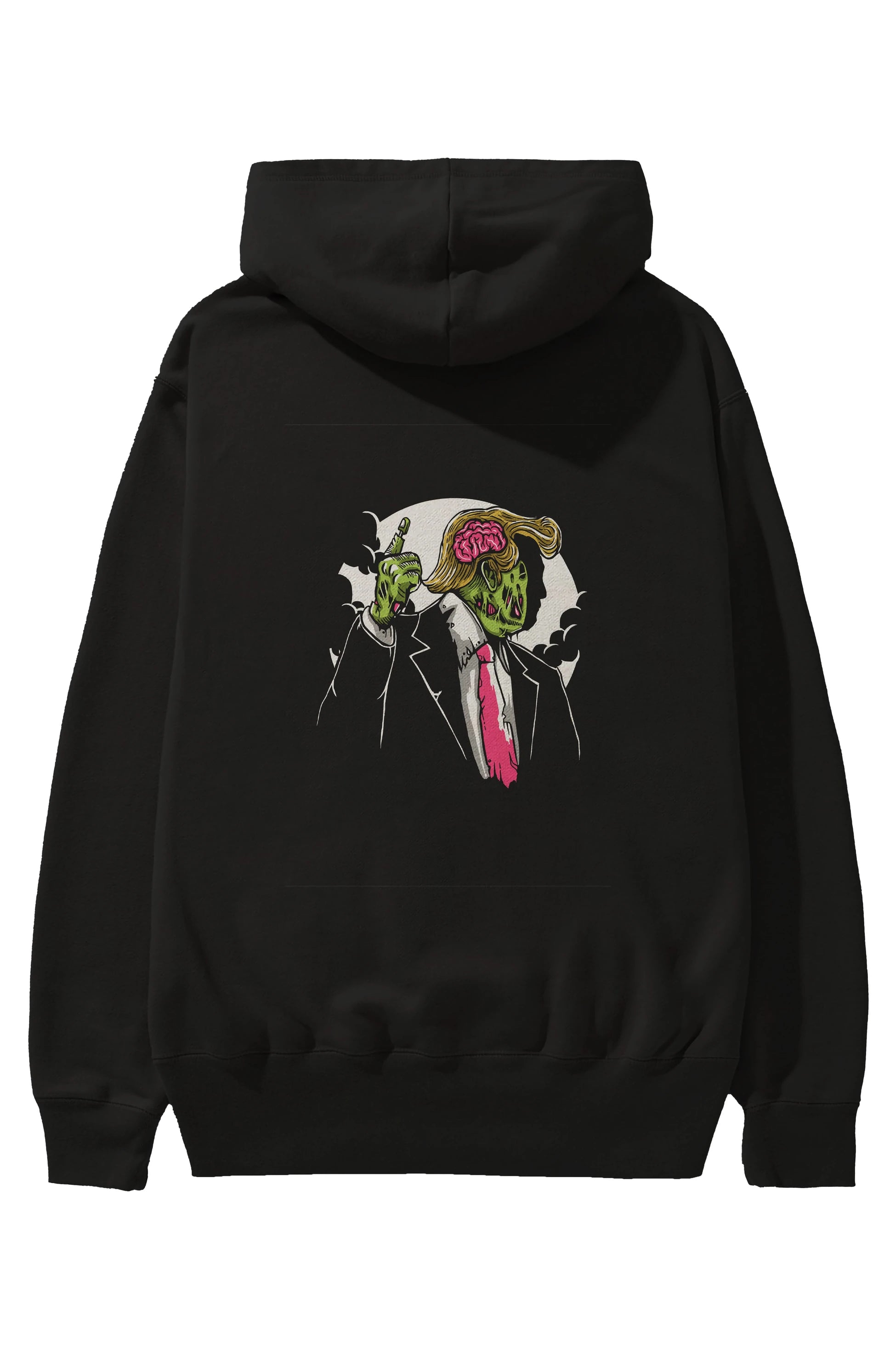 Make Zombie Great Again Arka Baskılı Hoodie Oversize Kapüşonlu Sweatshirt Erkek Kadın Unisex