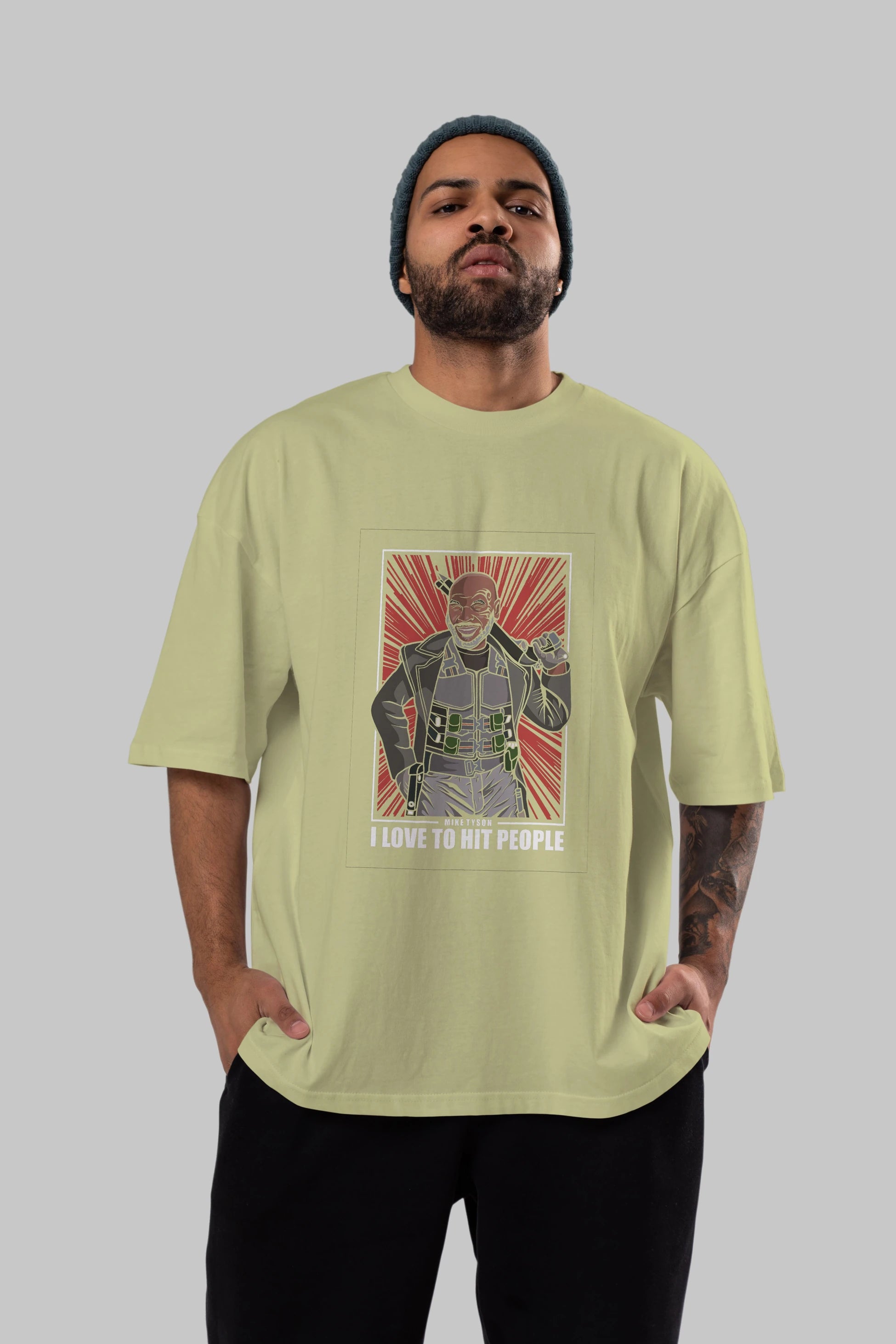 Blade Tyson Ön Baskılı Oversize t-shirt Erkek Kadın Unisex %100 Pamuk tişort