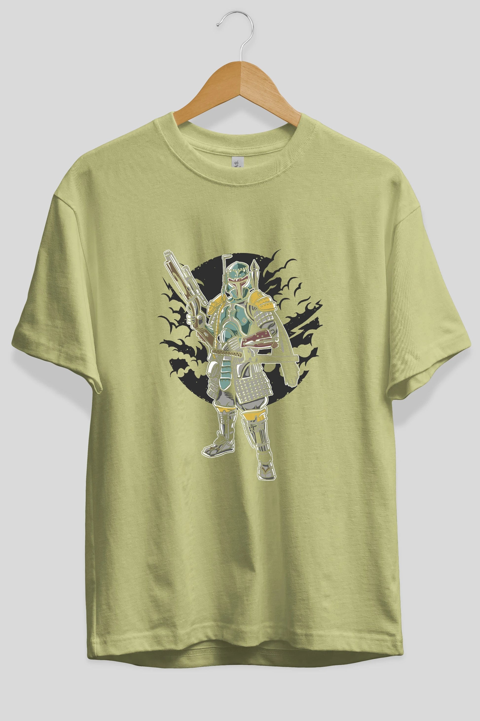 Ronin Hunter Ön Baskılı Oversize t-shirt Erkek Kadın Unisex %100 Pamuk tişort