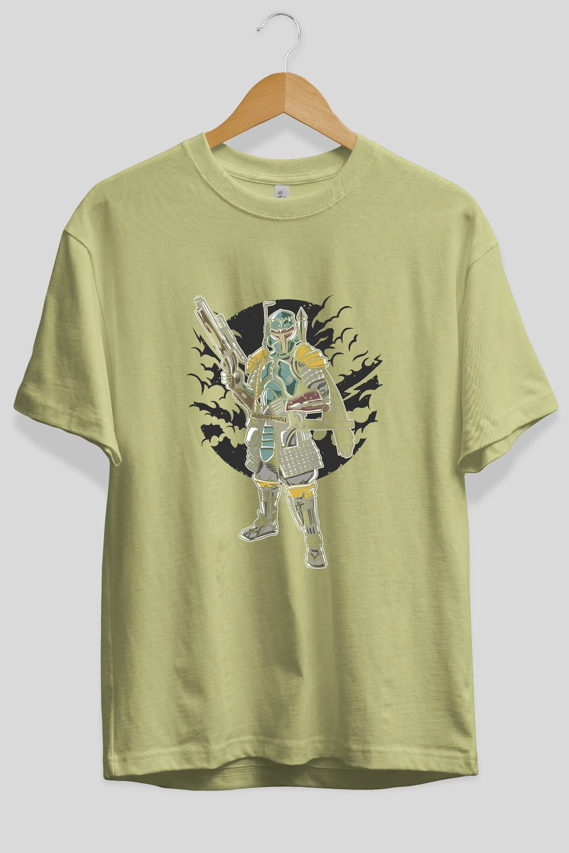 Ronin Hunter Ön Baskılı Oversize t-shirt Erkek Kadın Unisex %100 Pamuk tişort