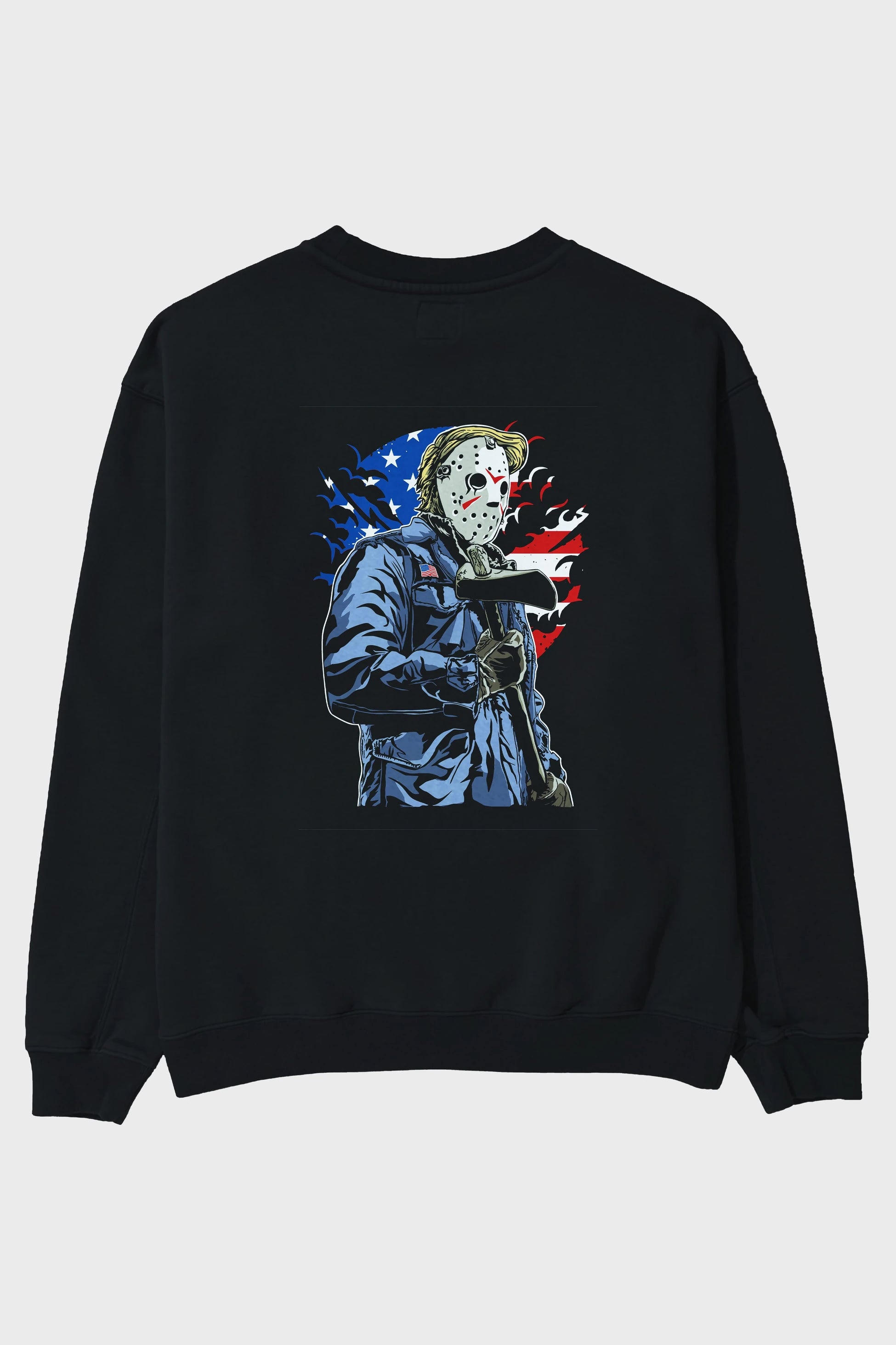 American Killer Arka Baskılı Oversize Sweatshirt Erkek Kadın Unisex