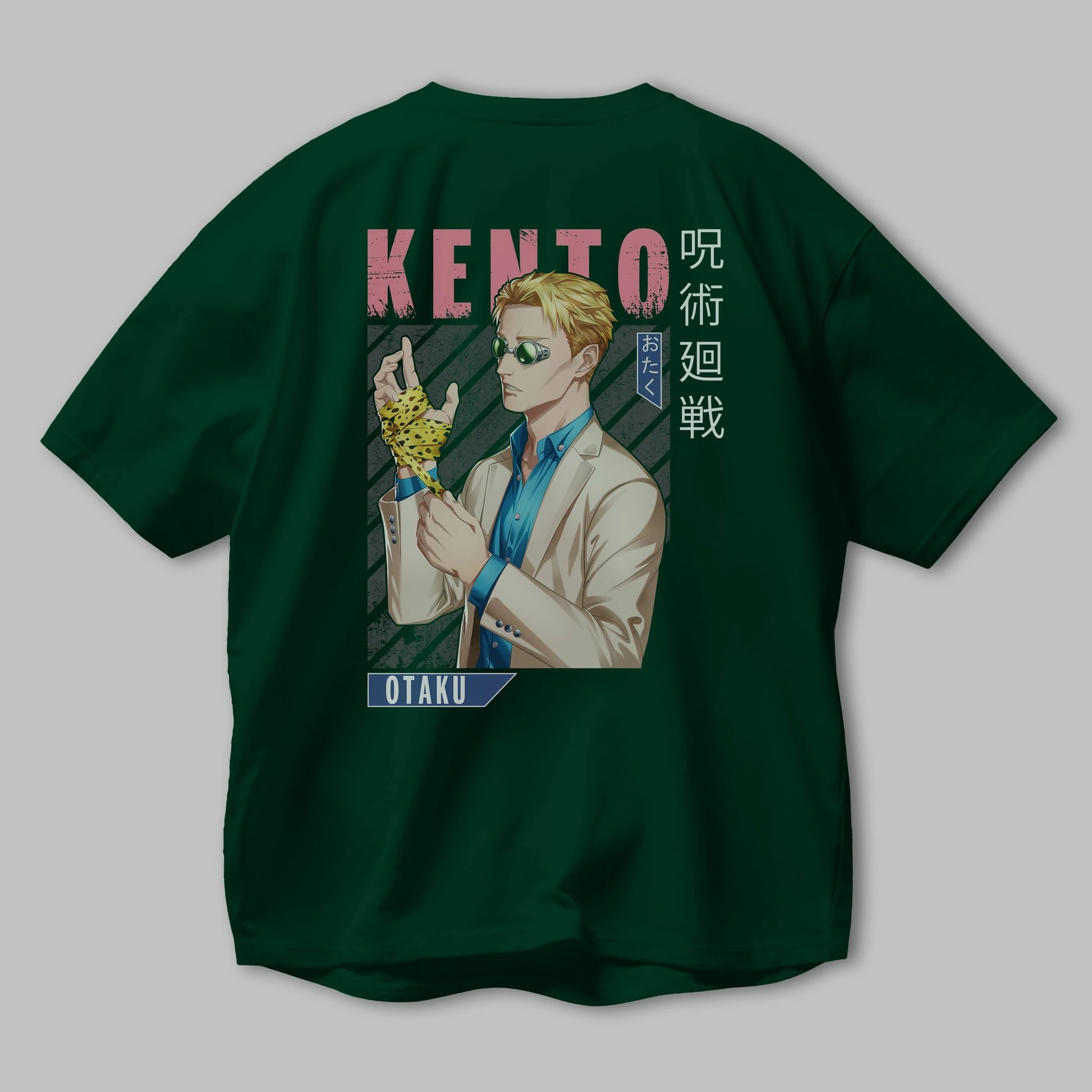Kento Nanami Anime Arka Baskılı Oversize t-shirt Erkek Kadın Unisex