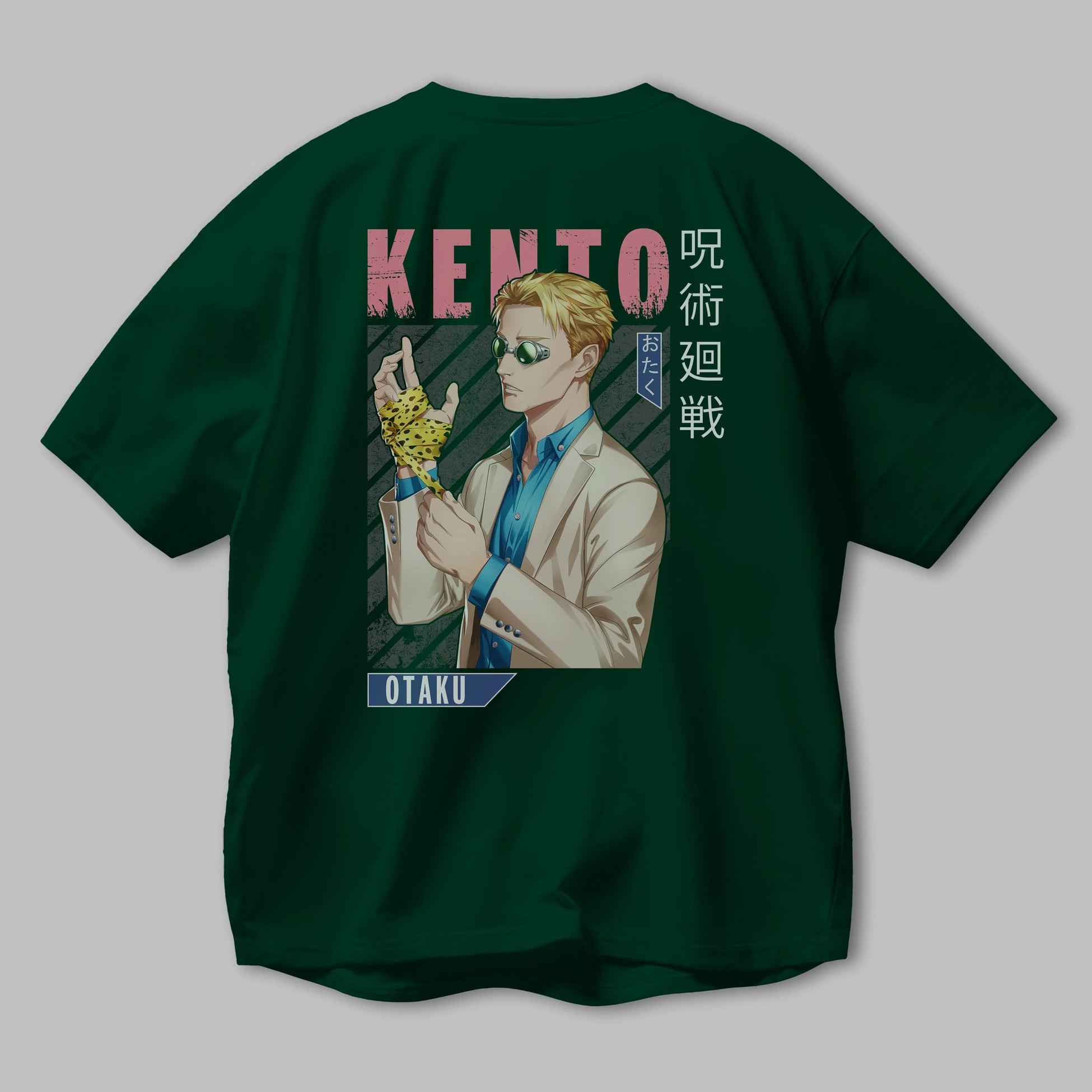Kento Nanami Anime Arka Baskılı Oversize t-shirt Erkek Kadın Unisex