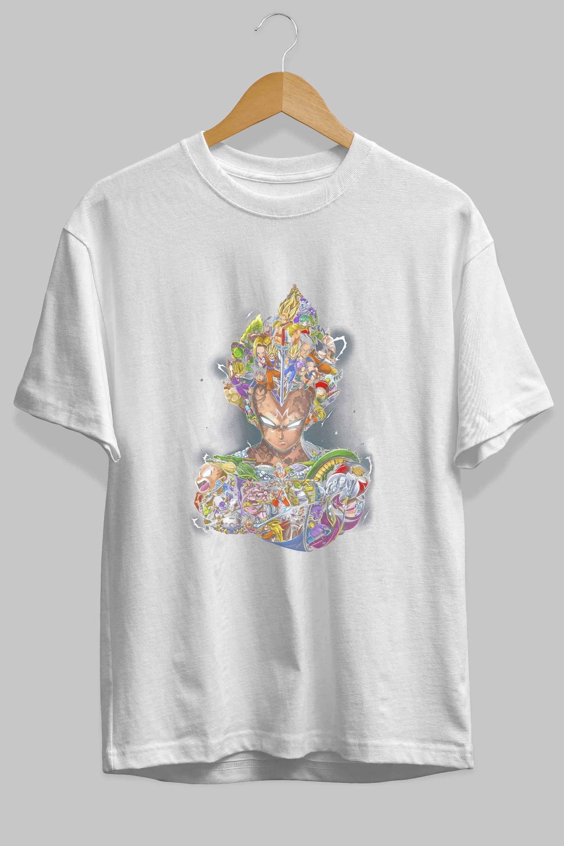 DRAGON BALL ART (3) Anime Ön Baskılı Oversize t-shirt %100 pamuk Erkek Kadın Unisex