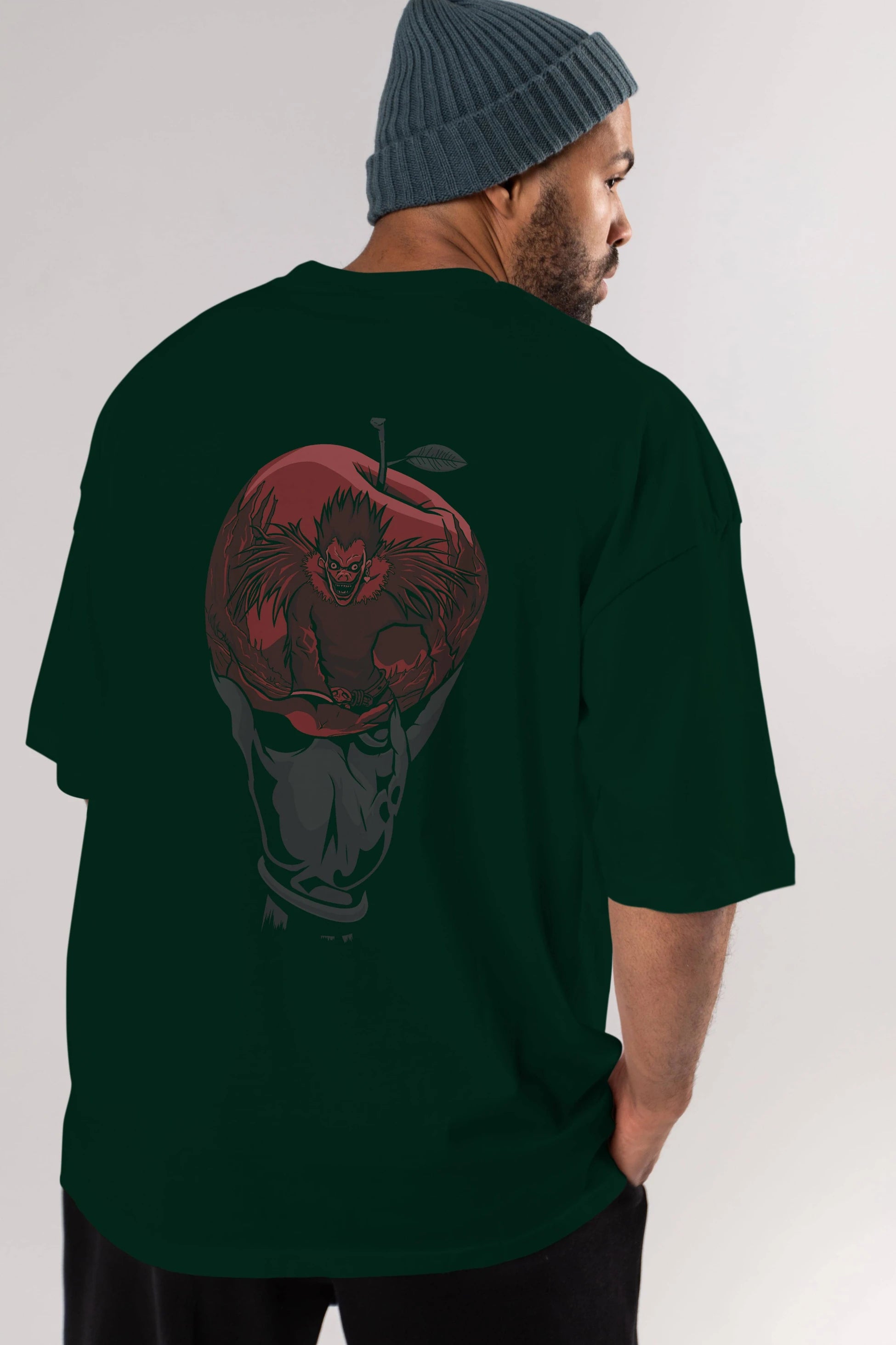DEATH NOTE -RYUK Anime Arka Baskılı Oversize t-shirt Erkek Kadın Unisex