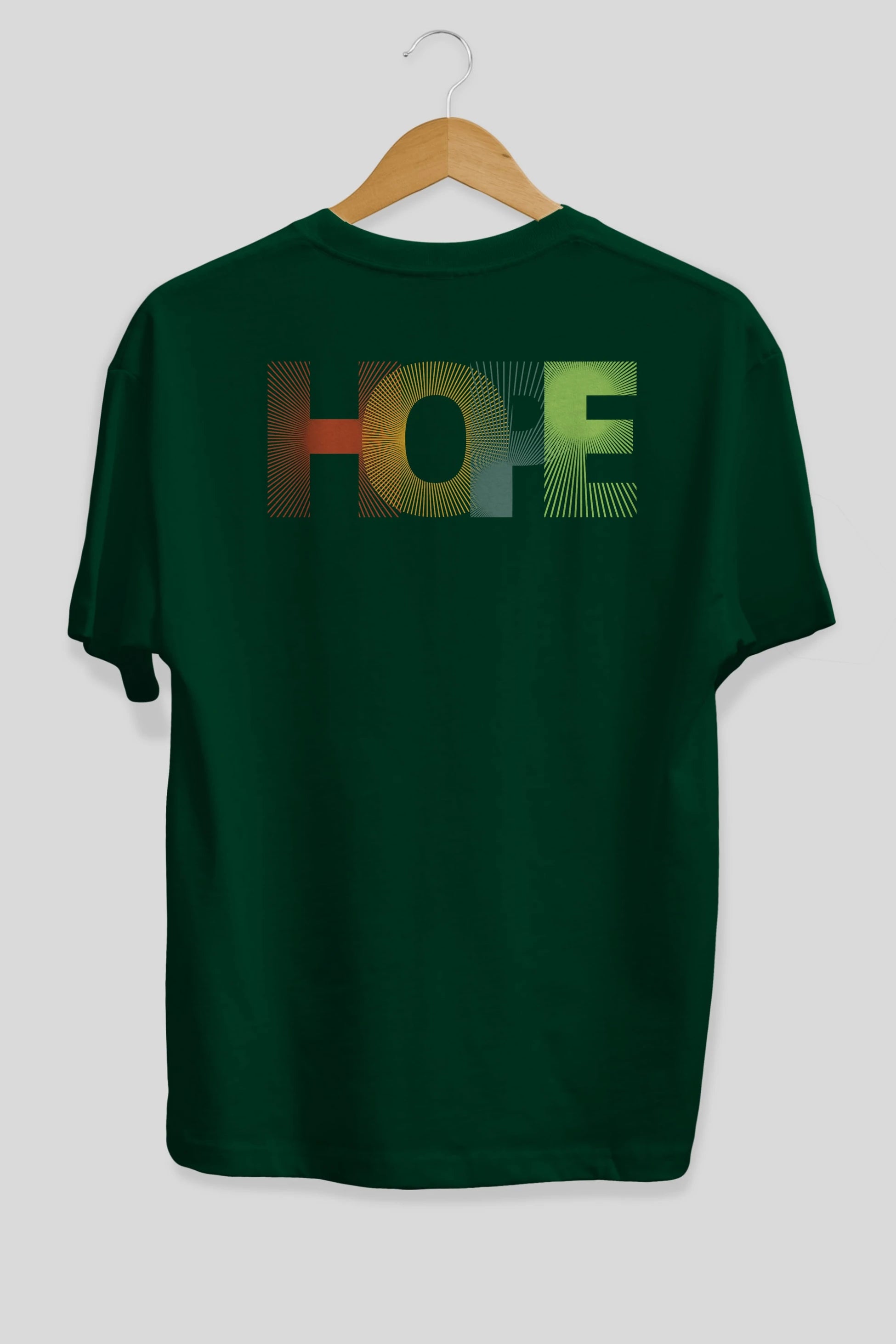 Hope Arka Baskılı Oversize t-shirt Erkek Kadın Unisex