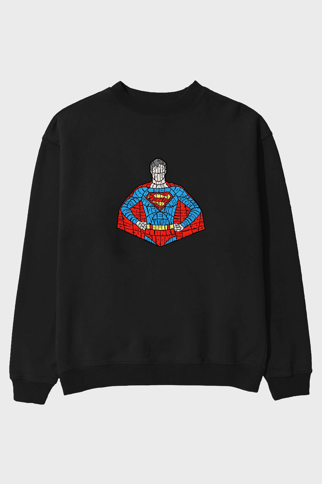 Kryptonian Ön Baskılı Oversize Sweatshirt Erkek Kadın Unisex