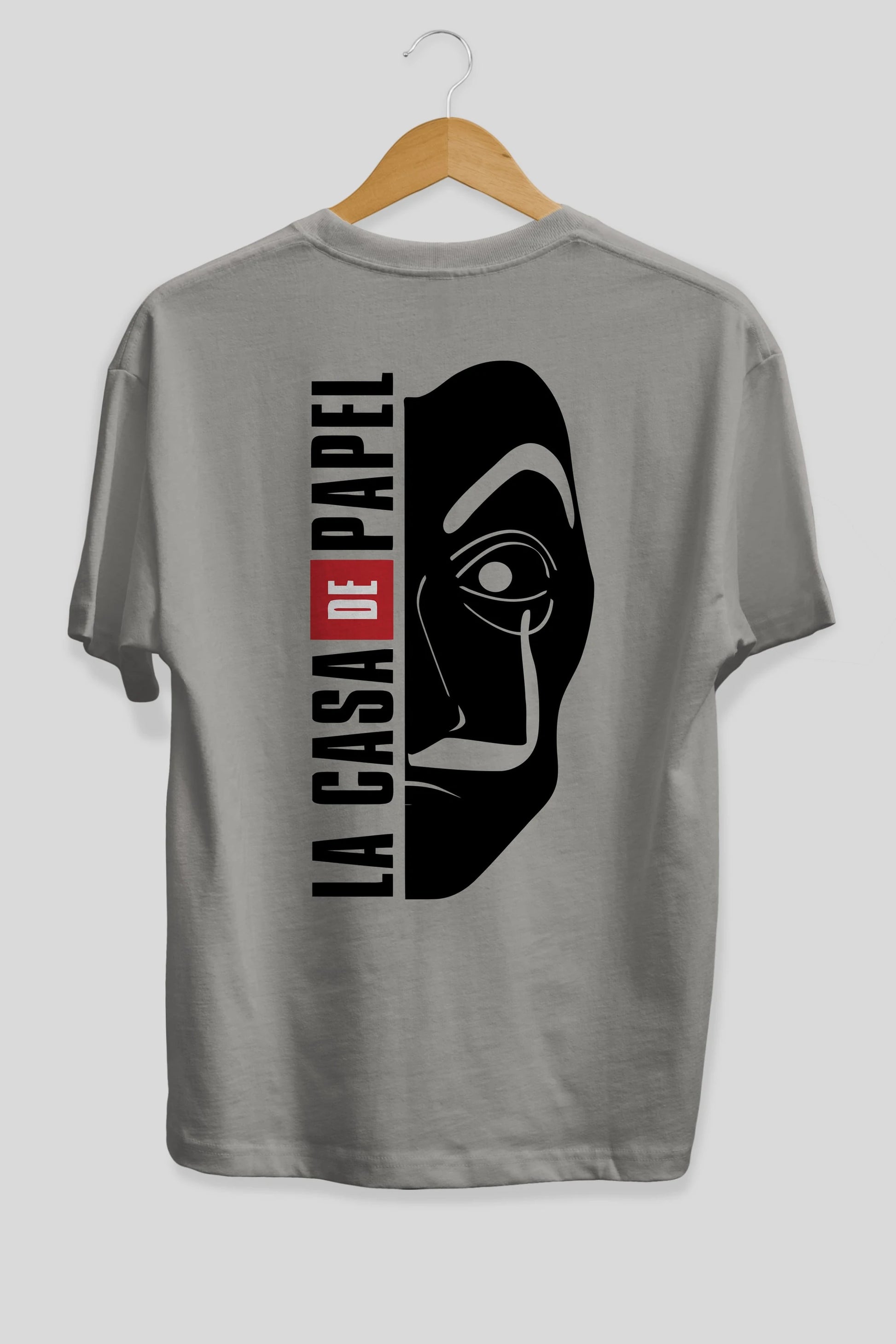La Casa De Papel (3) Arka Baskılı Oversize t-shirt Erkek Kadın Unisex %100 Pamuk Bisiklet Yaka tişort