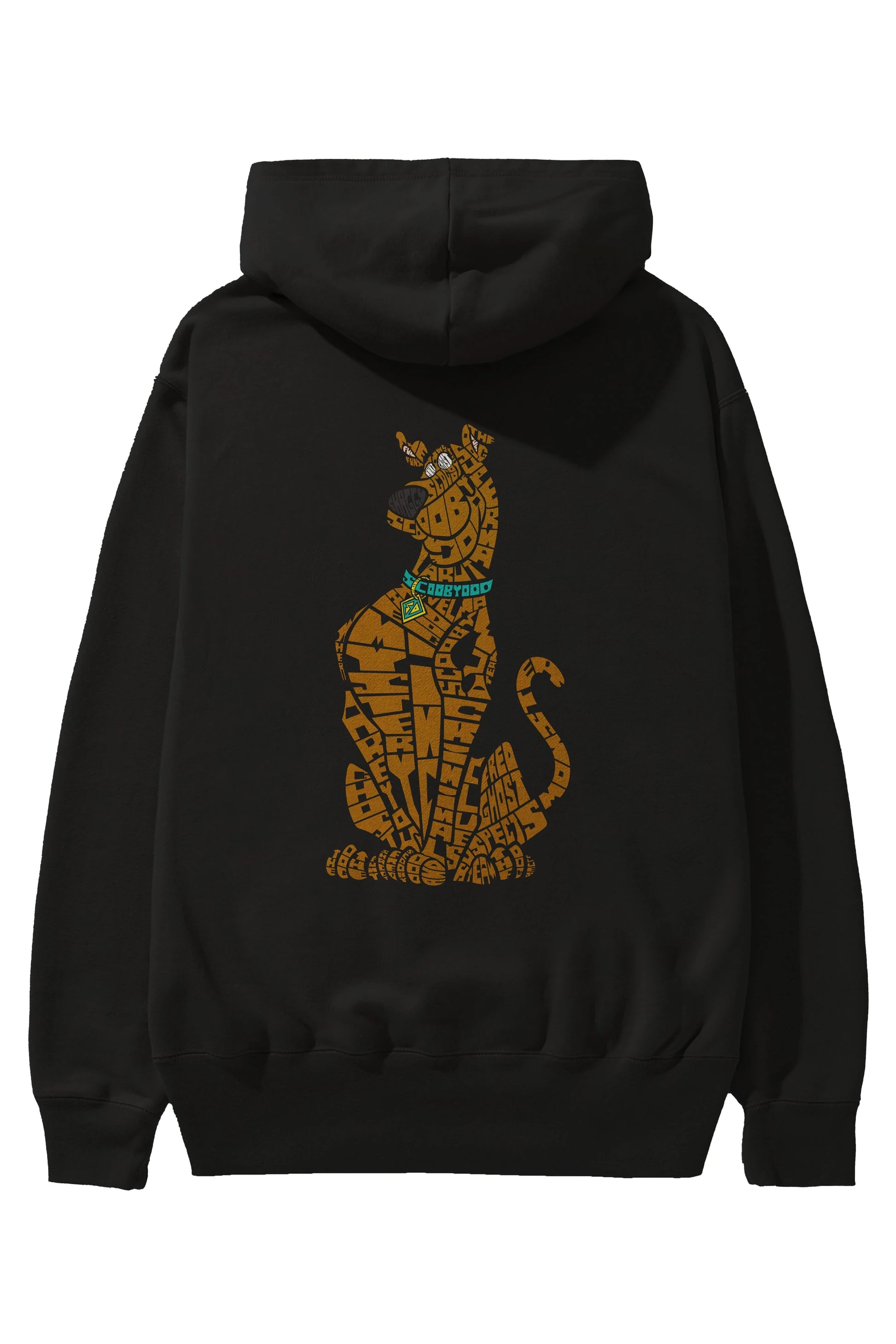 Scooby Doo Arka Baskılı Hoodie Oversize Kapüşonlu Sweatshirt Erkek Kadın Unisex