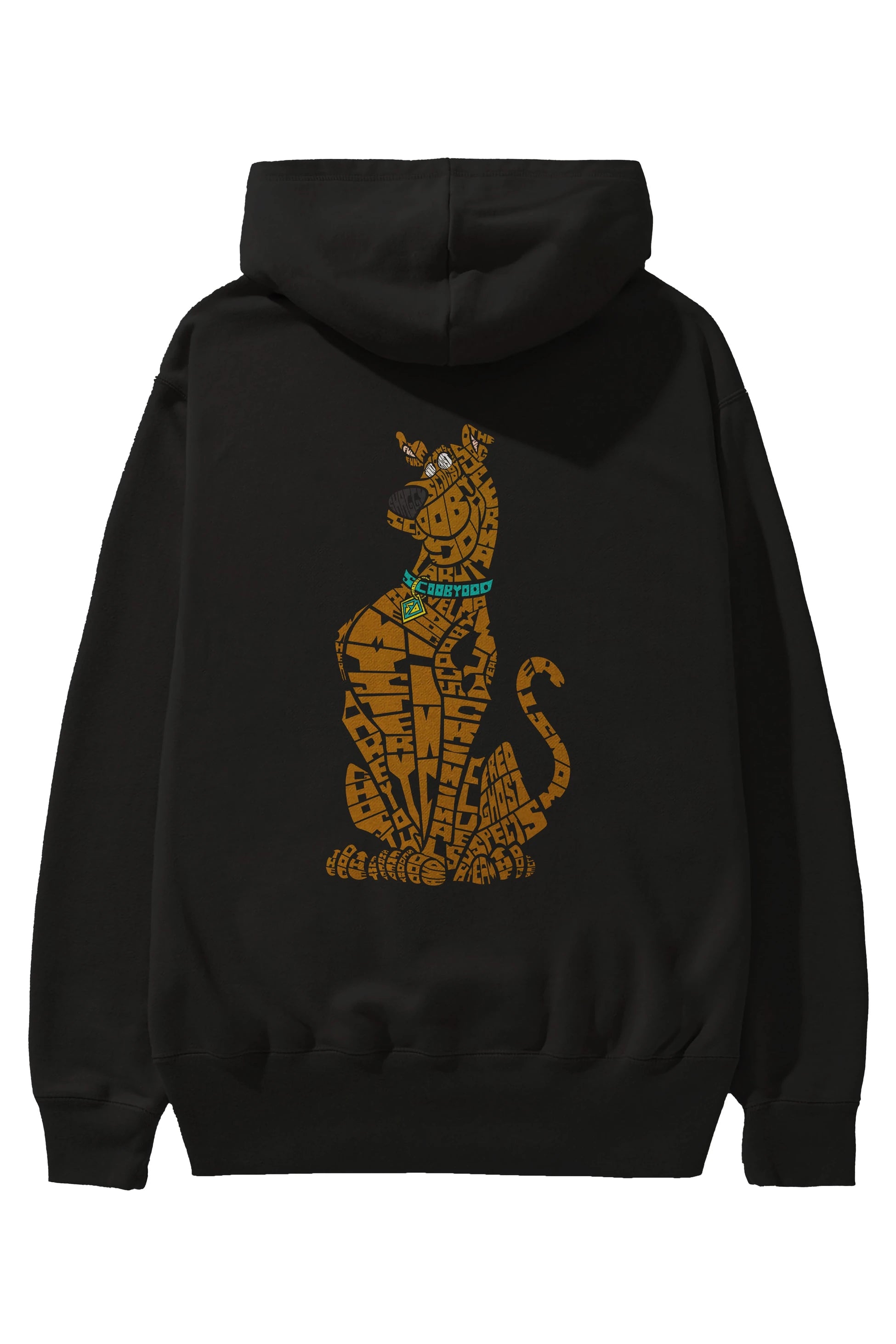 Scooby Doo Arka Baskılı Hoodie Oversize Kapüşonlu Sweatshirt Erkek Kadın Unisex