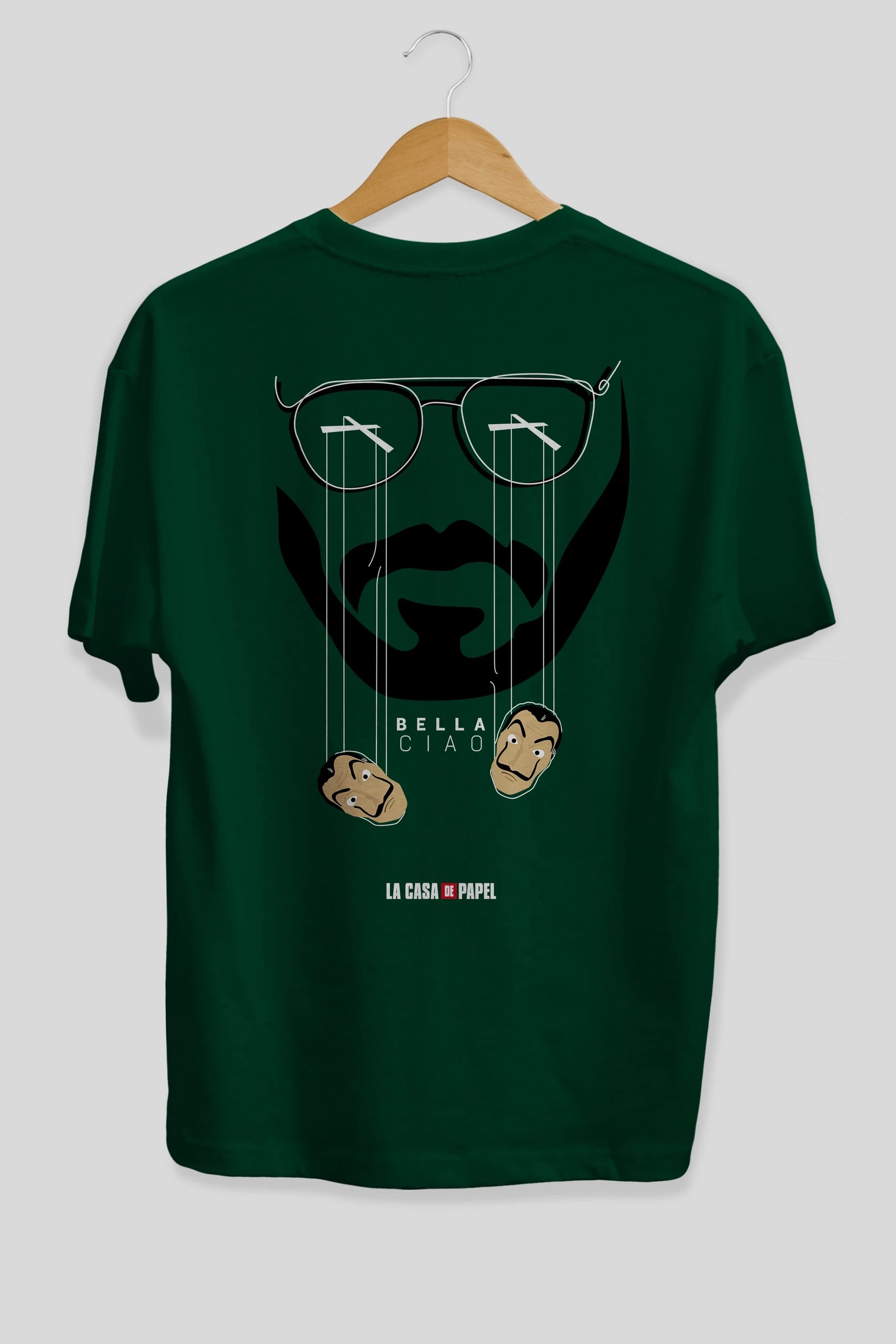 La Casa De Papel (11) Arka Baskılı Oversize t-shirt Erkek Kadın Unisex %100 Pamuk Bisiklet Yaka tişort