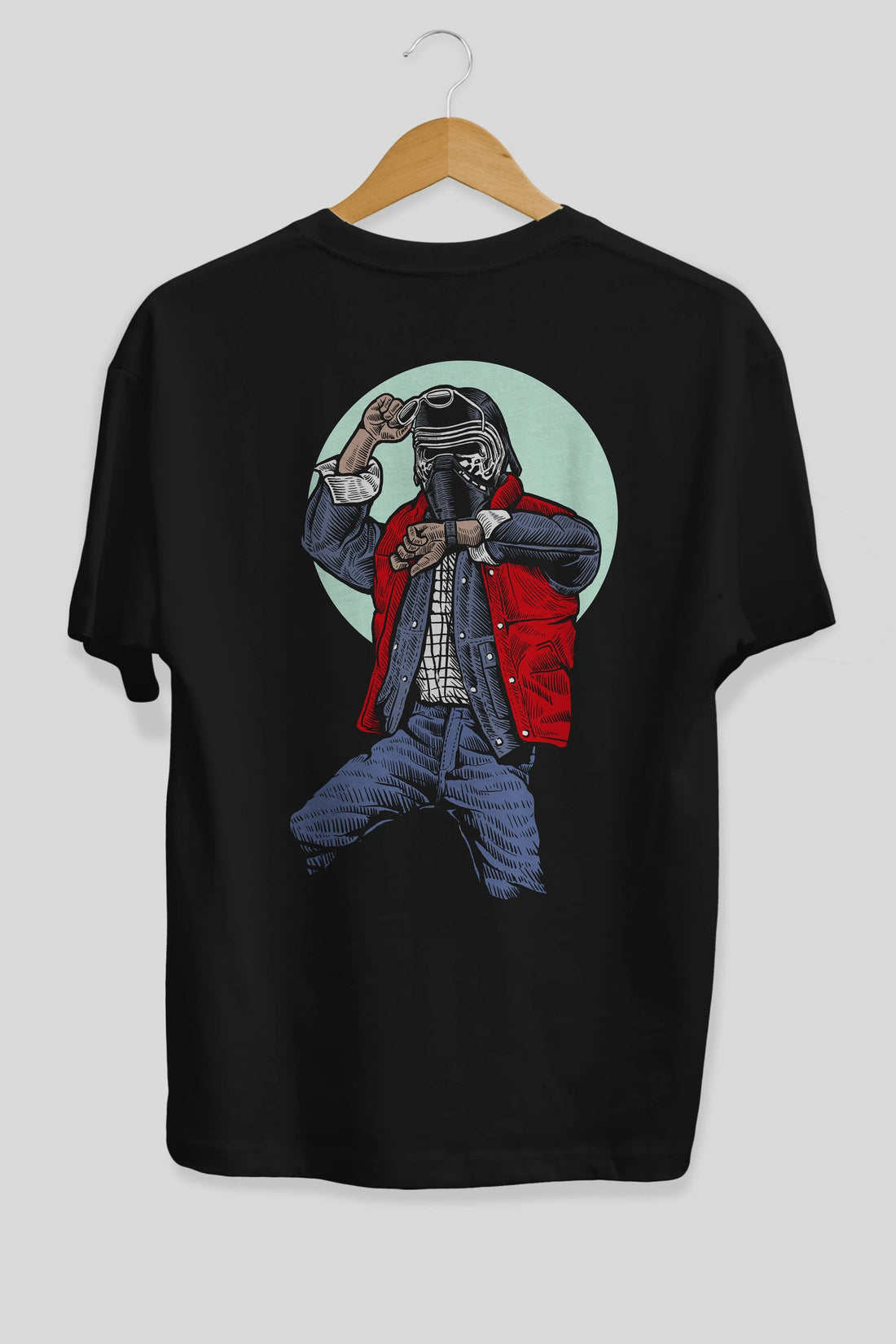 Kylo Mcfly Arka Baskılı Oversize t-shirt Erkek Kadın Unisex %100 Pamuk