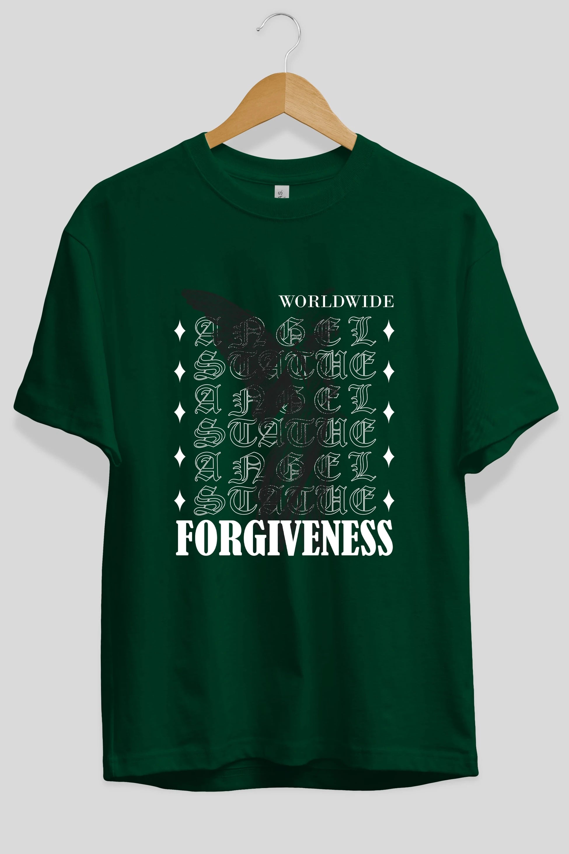 Angel Forgiveness Ön Baskılı Oversize t-shirt Erkek Kadın Unisex