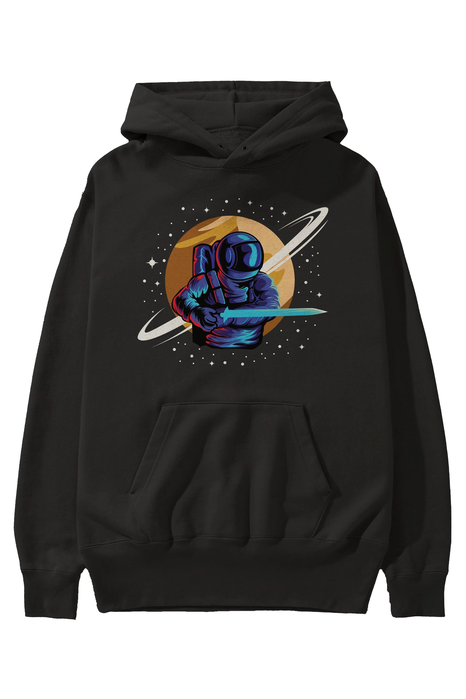 Astro Knight Ön Baskılı Hoodie Oversize Kapüşonlu Sweatshirt Erkek Kadın Unisex