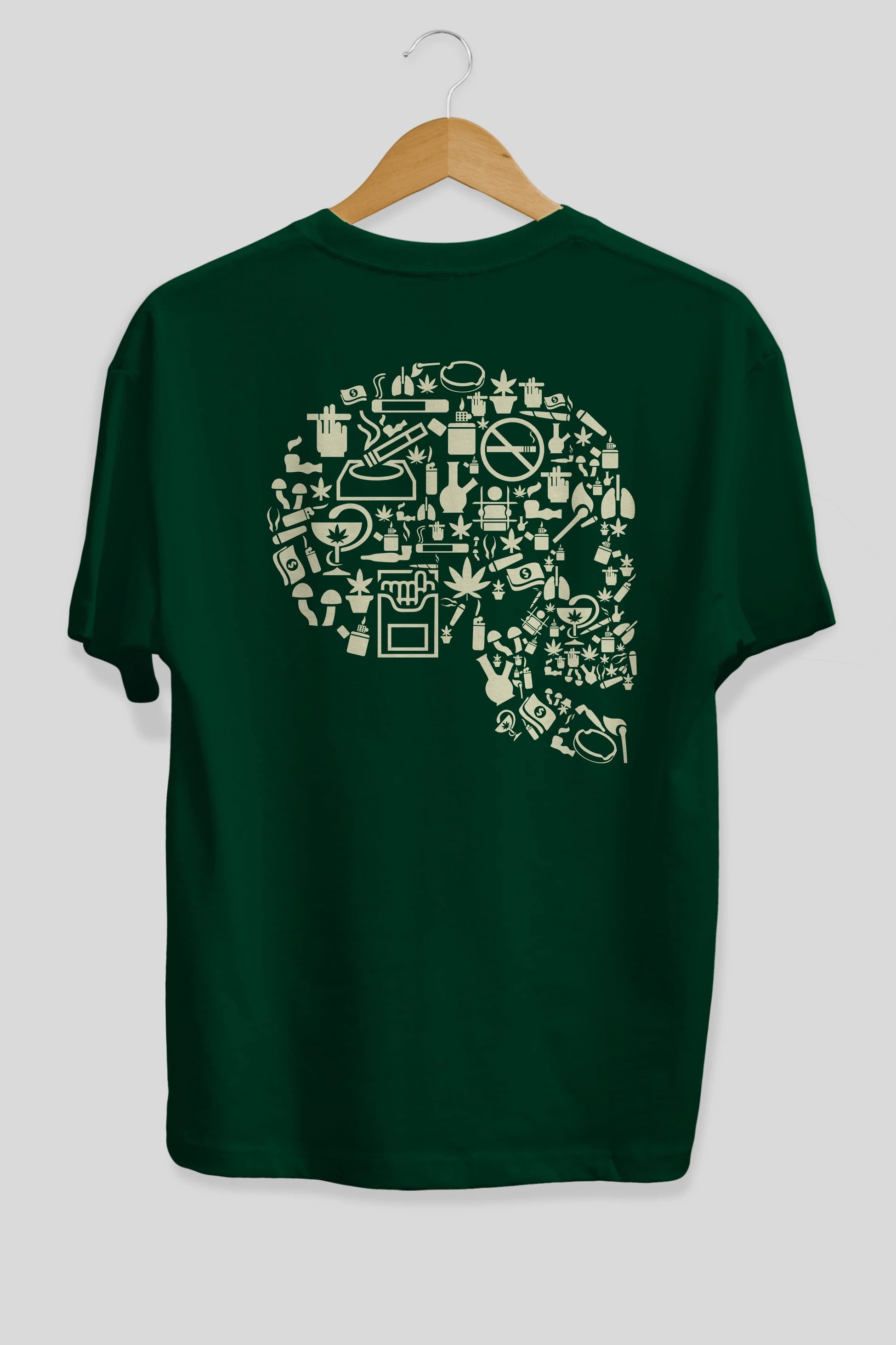 Smoking Kills Arka Baskılı Oversize t-shirt %100 pamuk Erkek Kadın Unisex