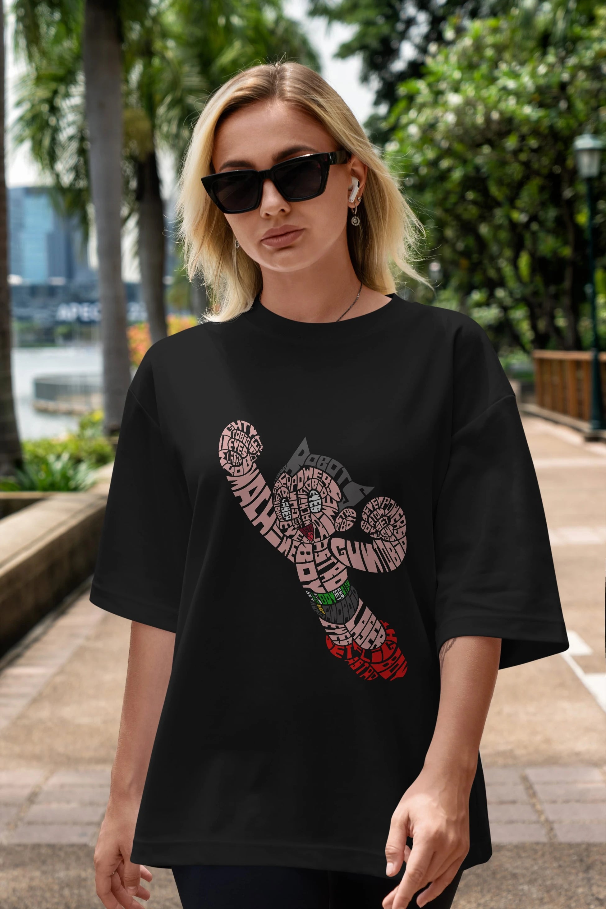 Astroboy Ön Baskılı Oversize t-shirt %100 pamuk Erkek Kadın Unisex