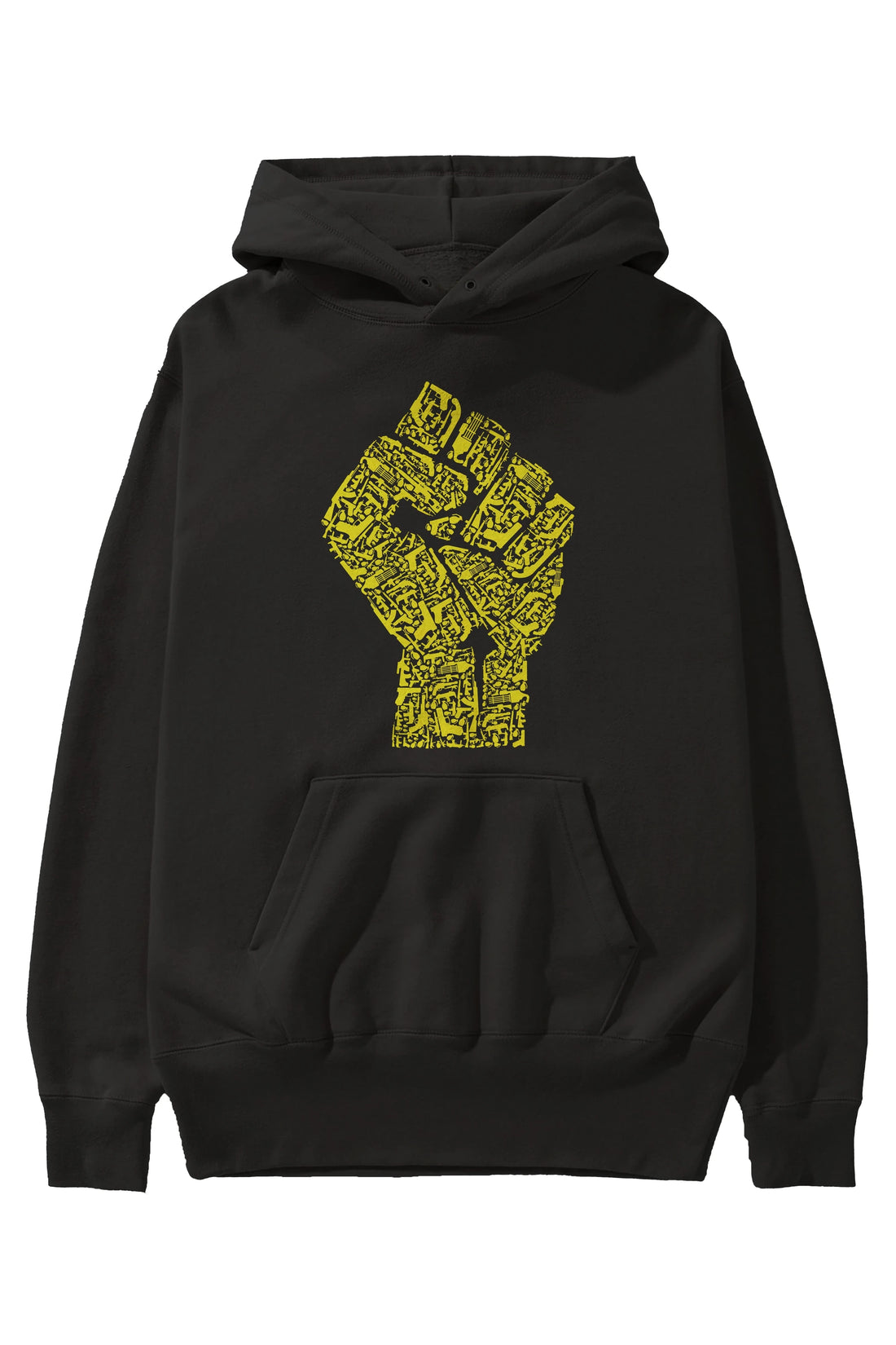 Hand Of Revolution Ön Baskılı Hoodie Oversize Kapüşonlu Sweatshirt Erkek Kadın Unisex