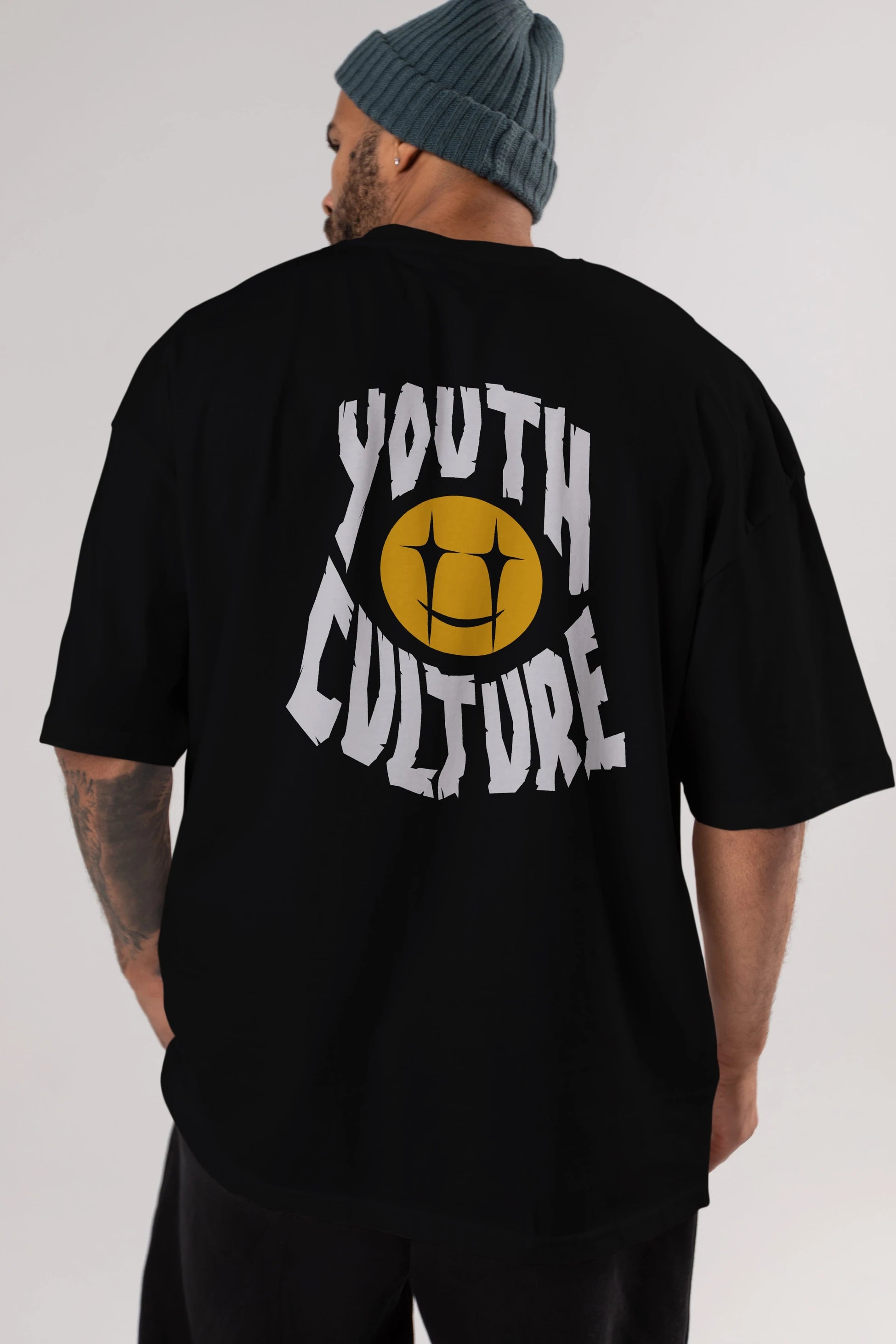 Youth Culture Arka Baskılı Oversize t-shirt Erkek Kadın Unisex