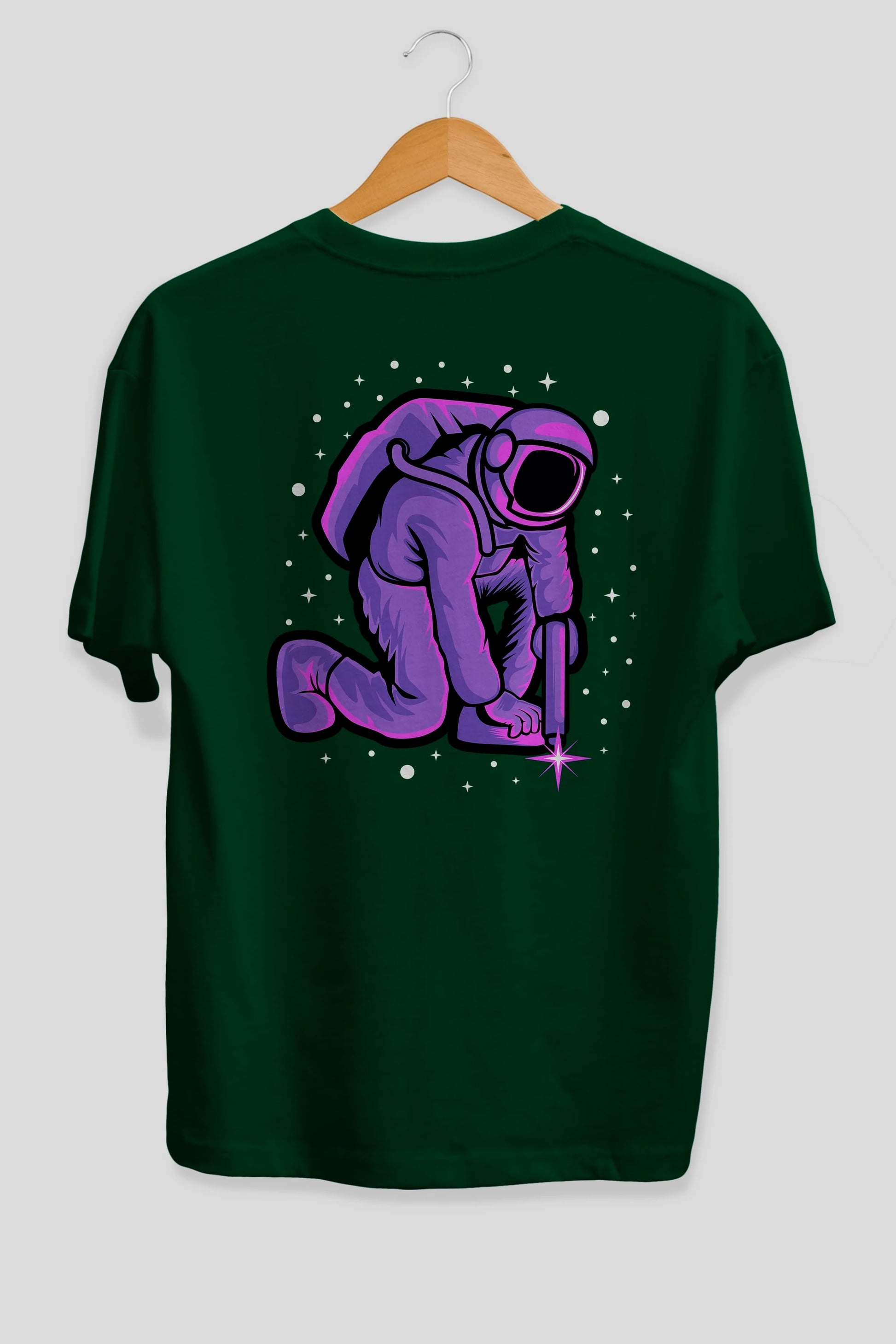 Welding in Space Arka Baskılı Oversize t-shirt Erkek Kadın Unisex