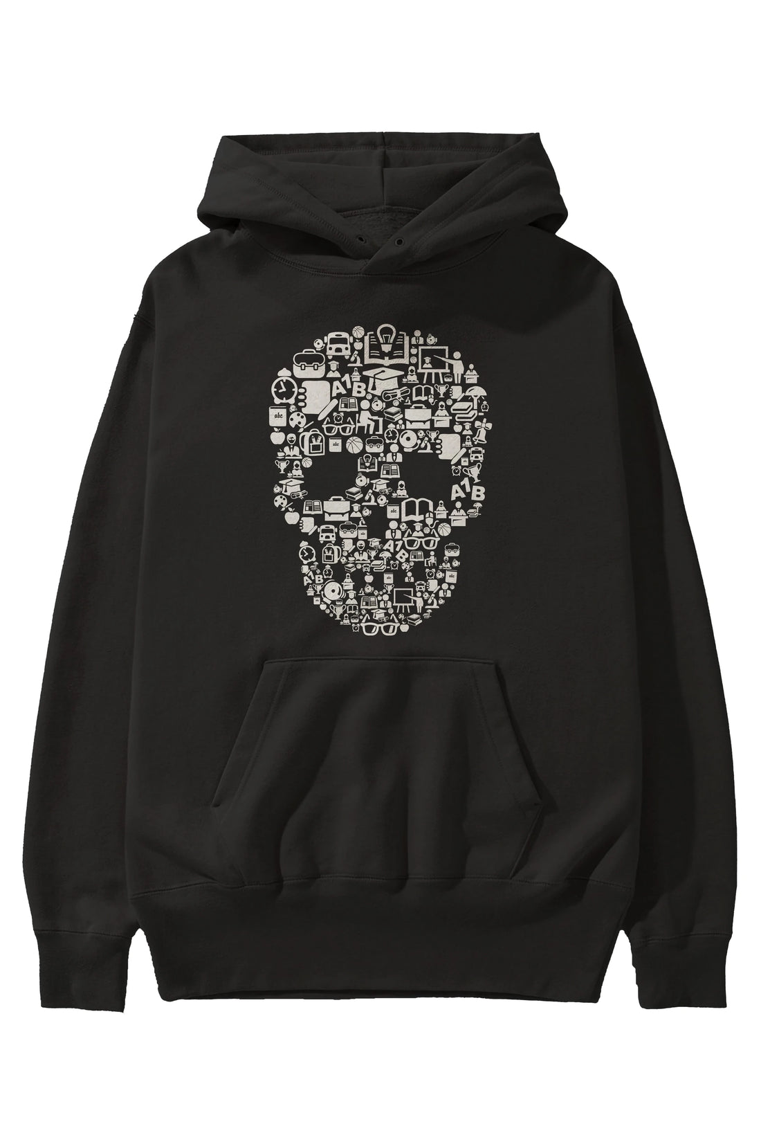 Dead  School Ön Baskılı Hoodie Oversize Kapüşonlu Sweatshirt Erkek Kadın Unisex