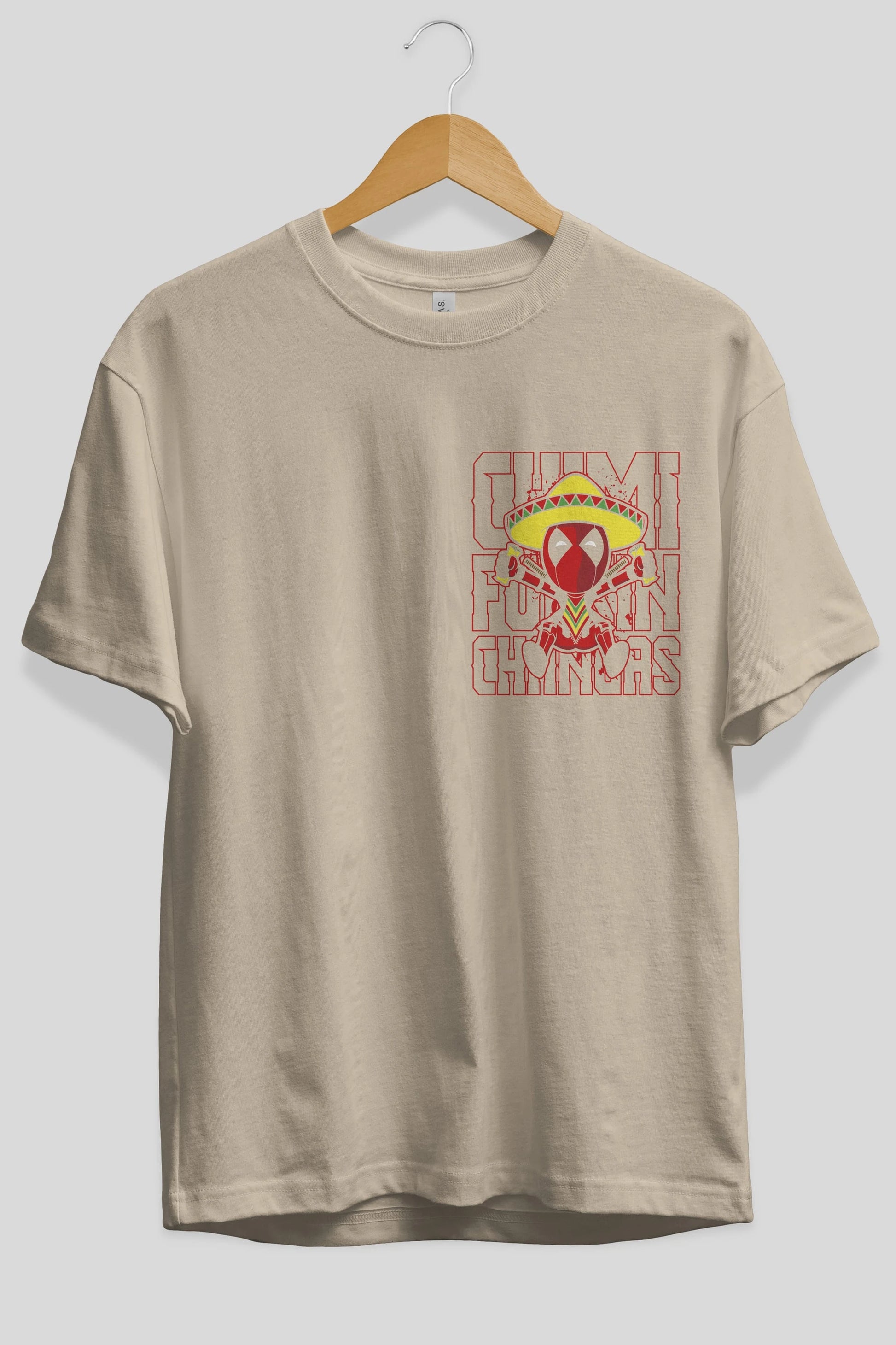 Deadpool (14) Ön Sol Baskılı Oversize t-shirt Erkek Kadın Unisex %100 Pamuk Bisiklet Yaka tişort