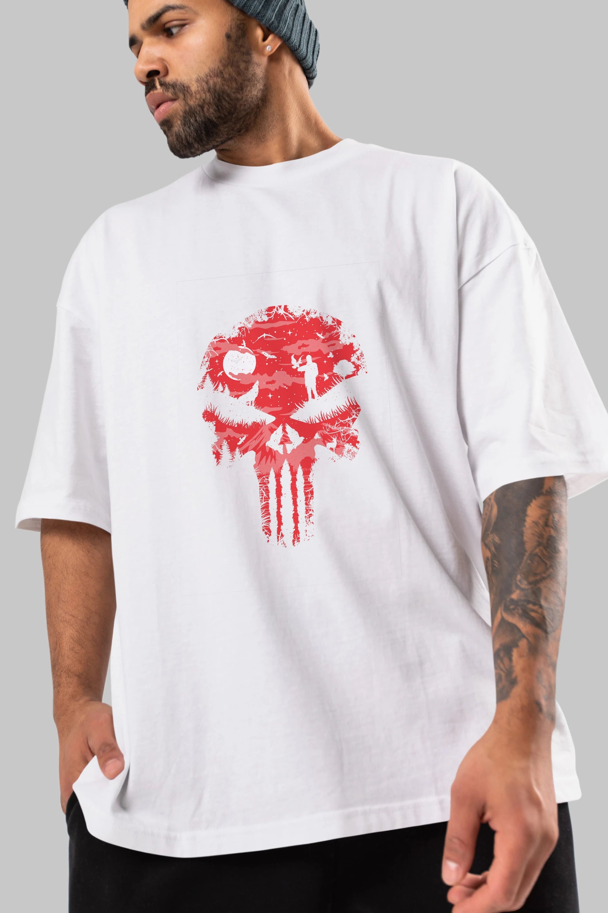 Stand And Bleed Ön Baskılı Oversize t-shirt %100 pamuk Erkek Kadın Unisex