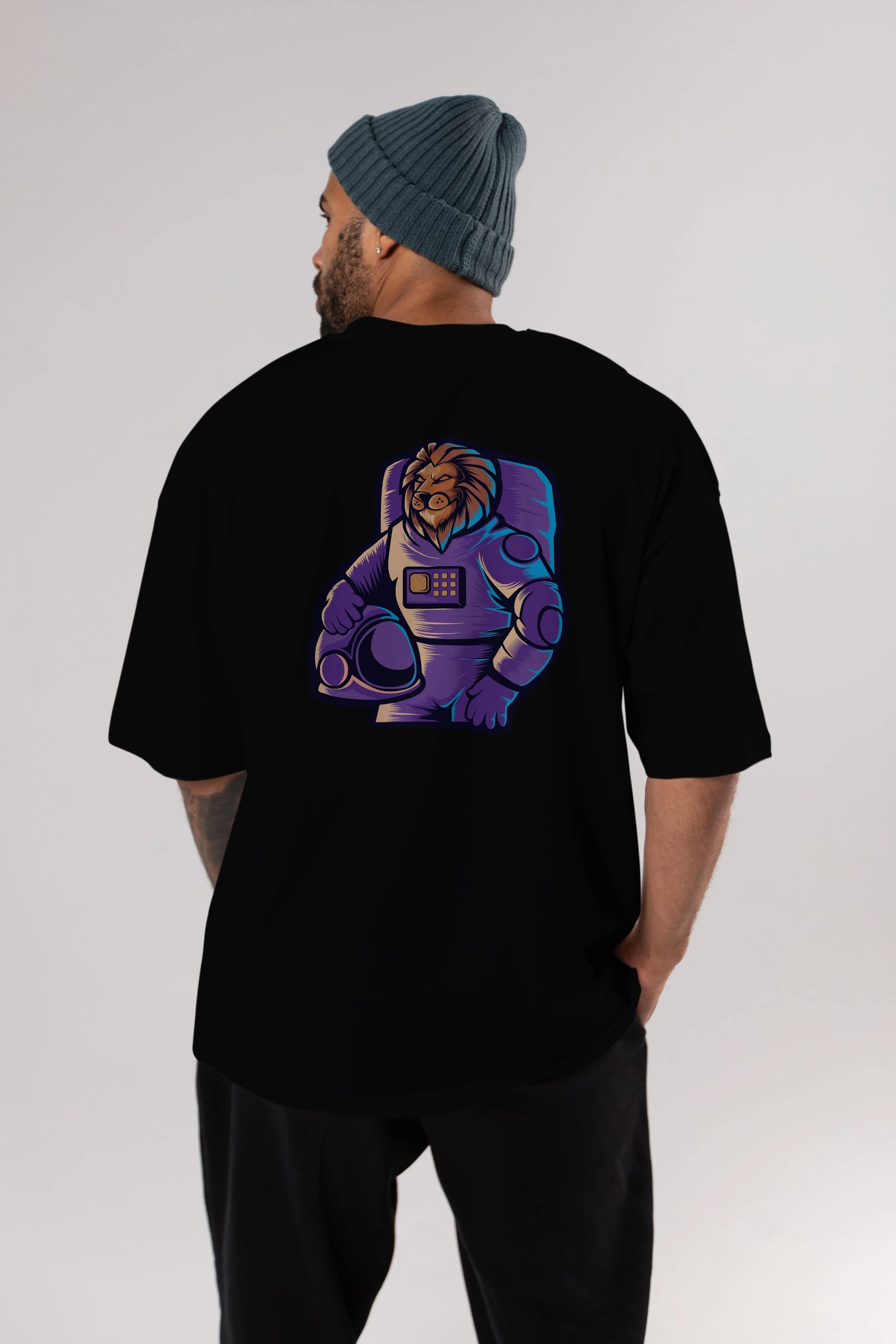 Astroking Arka Baskılı Oversize t-shirt Erkek Kadın Unisex