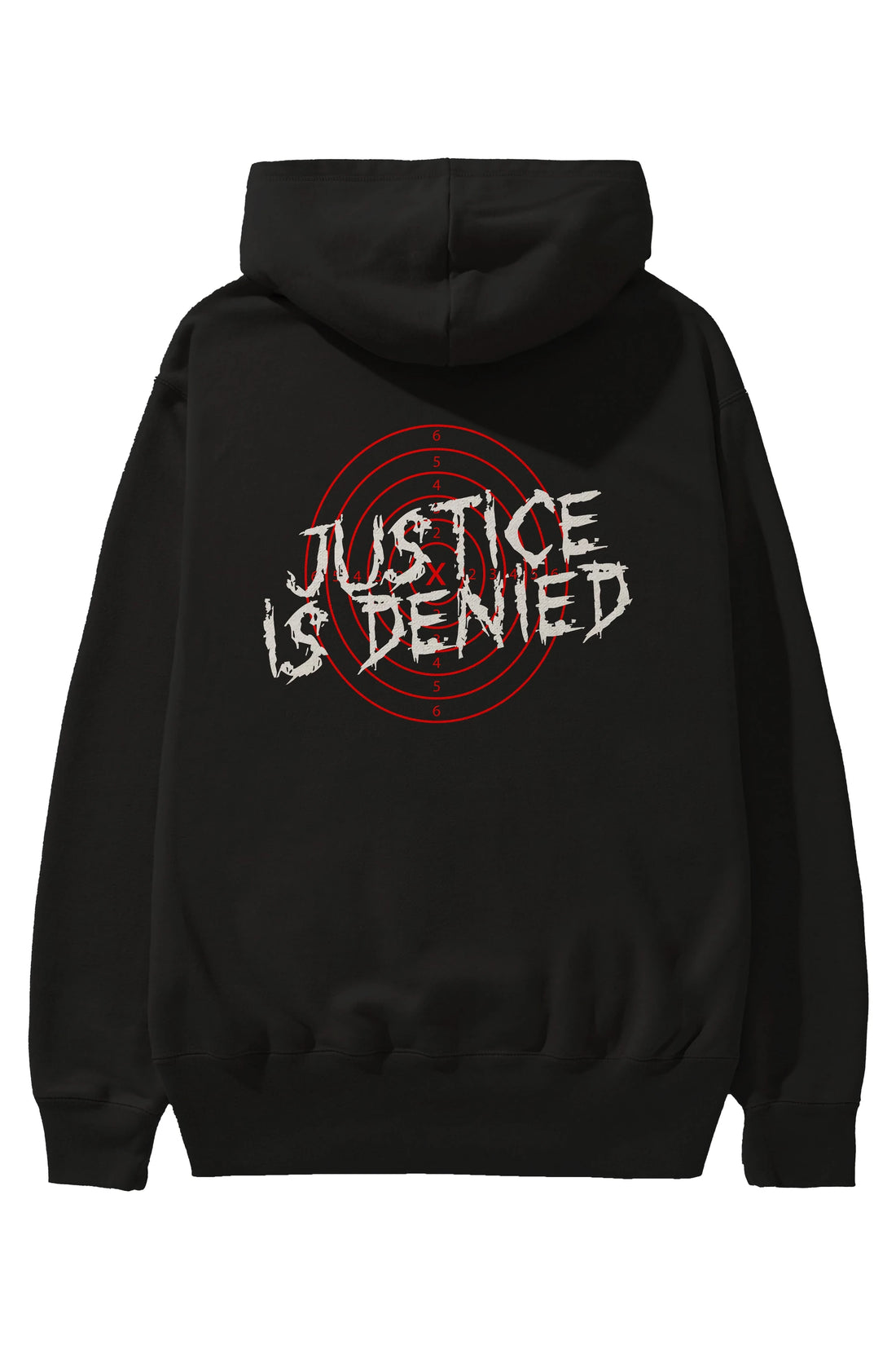 Justice is Denied Arka Baskılı Hoodie Oversize Kapüşonlu Sweatshirt Erkek Kadın Unisex
